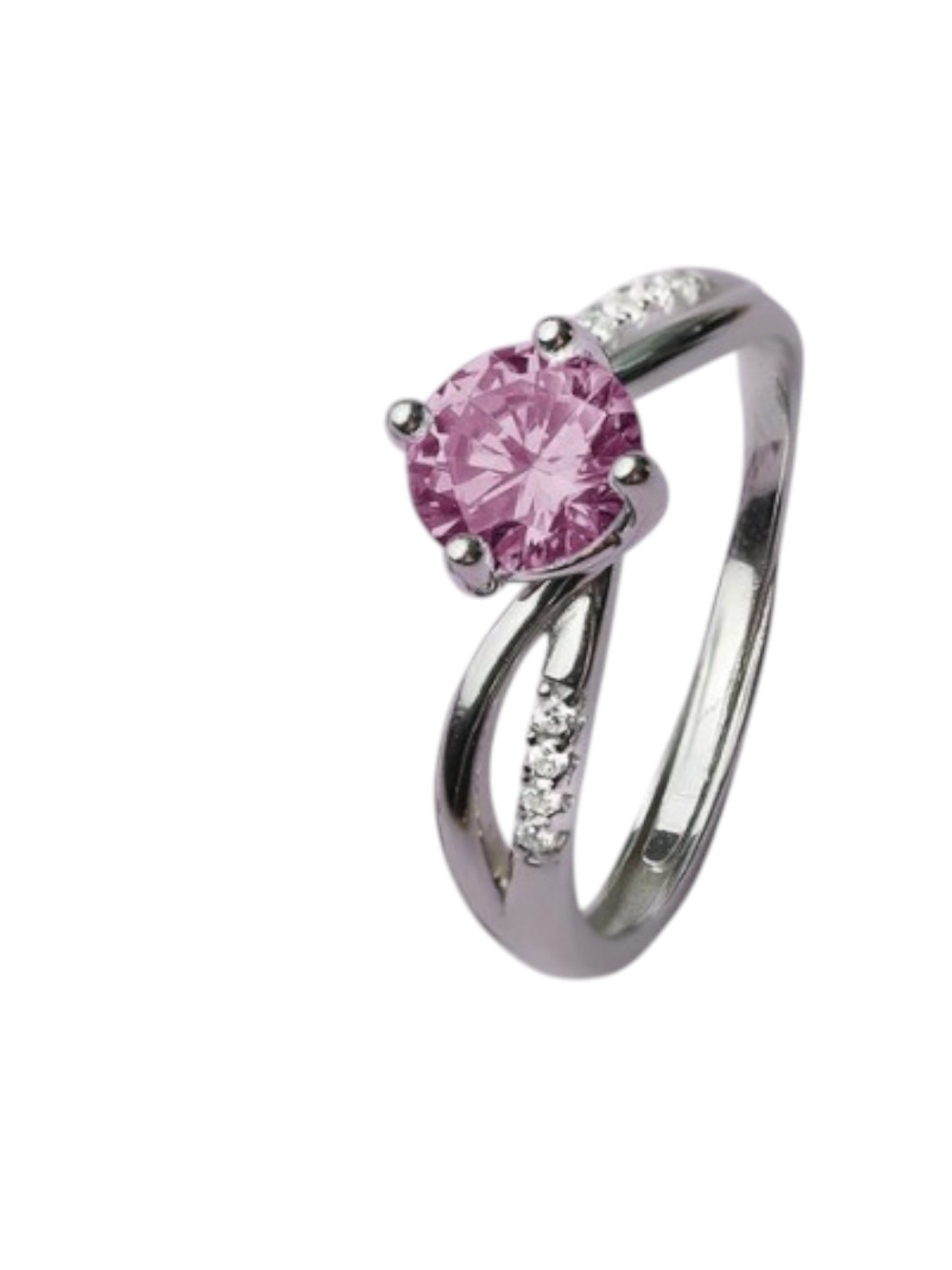 Solitaire 925 Sterling Silver CZ Stone Light Weight Ring For Women By Kesardeep Impex