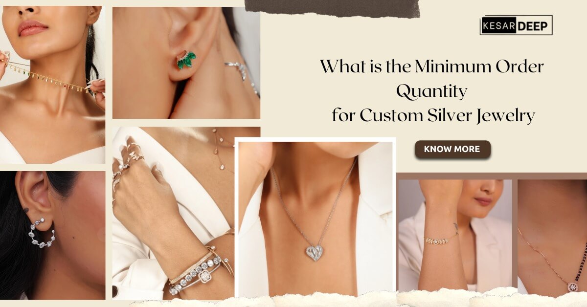What is the Minimum Order Quantity for Custom Silver Jewelry?