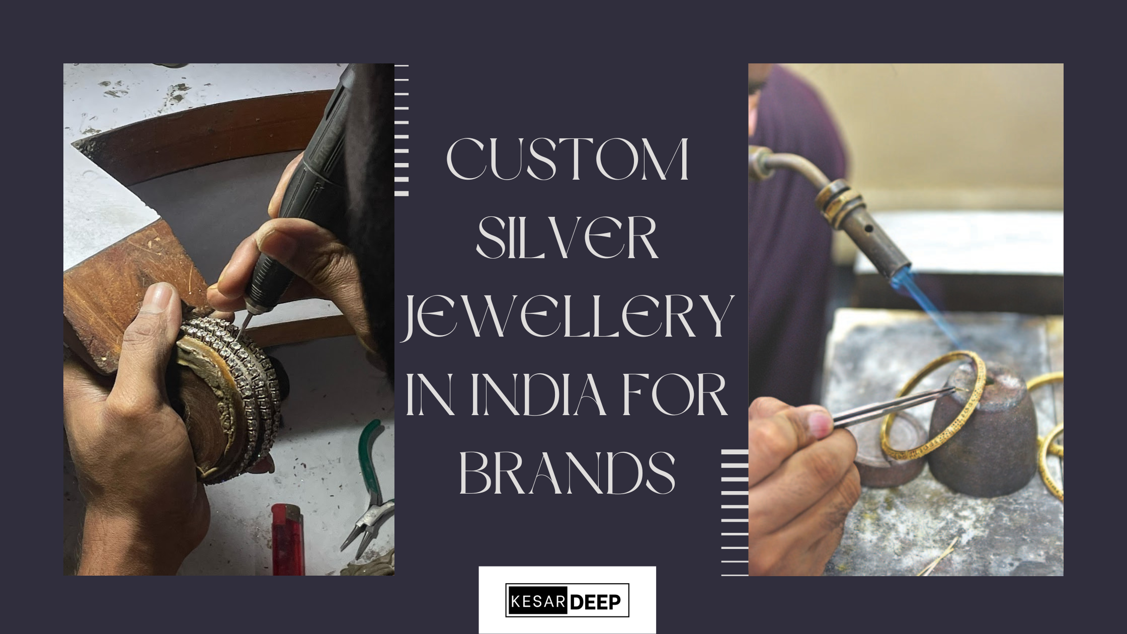 Custom silver jewelry in India for brands
