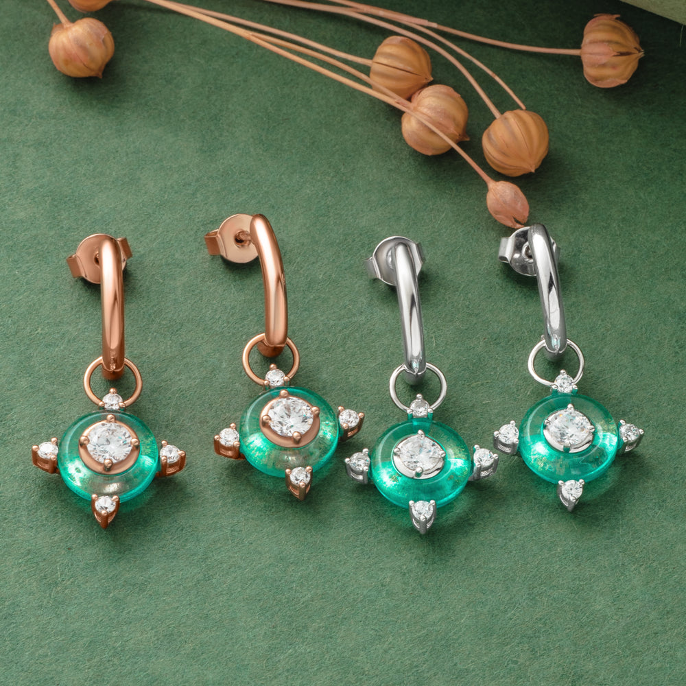 925 Silver  Earrings By Kesardeep For Women Rose Gold And Silver Plated Party Wear