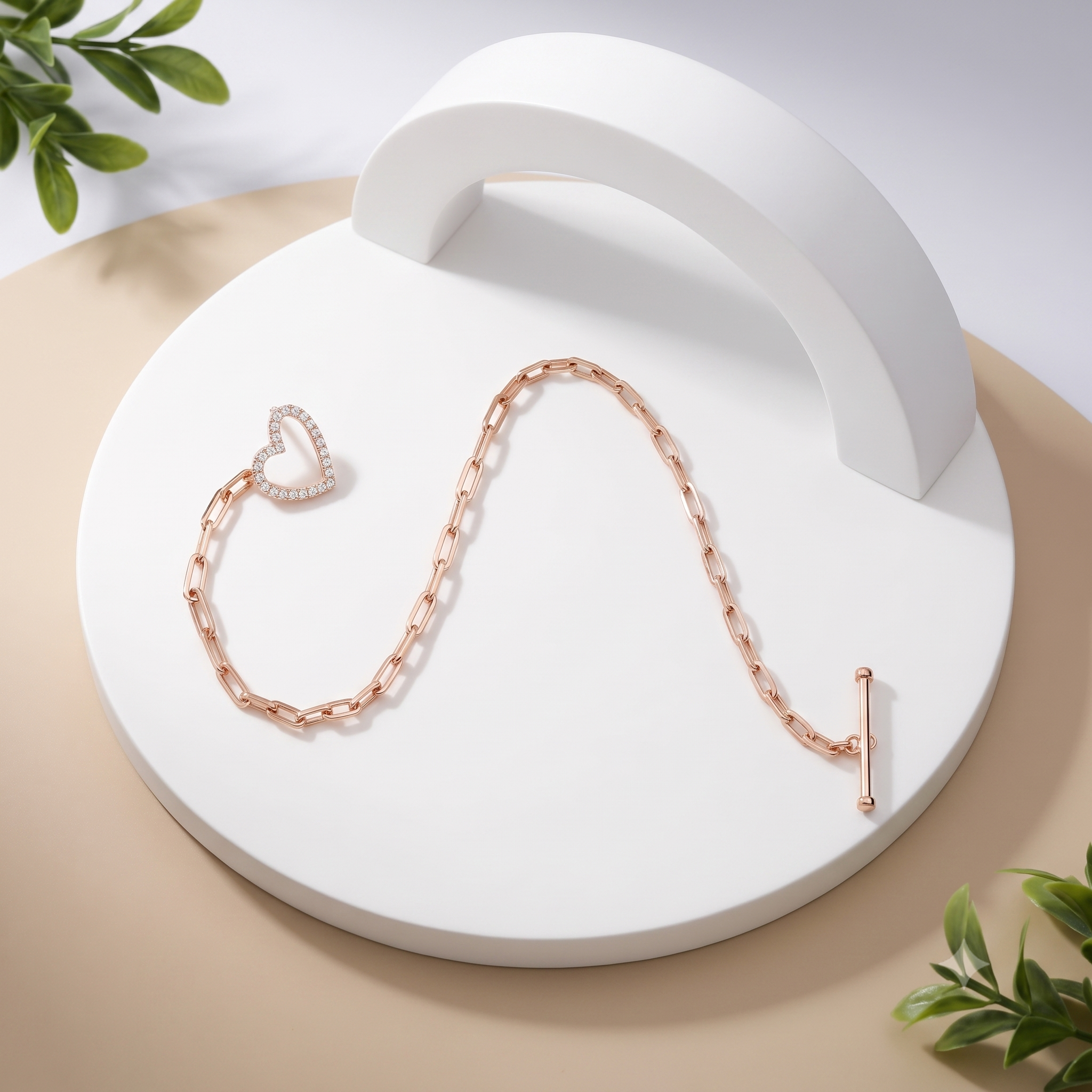 925 Silver Bracelet By Kesardeep For Women Rose Gold Plated Daily Wear