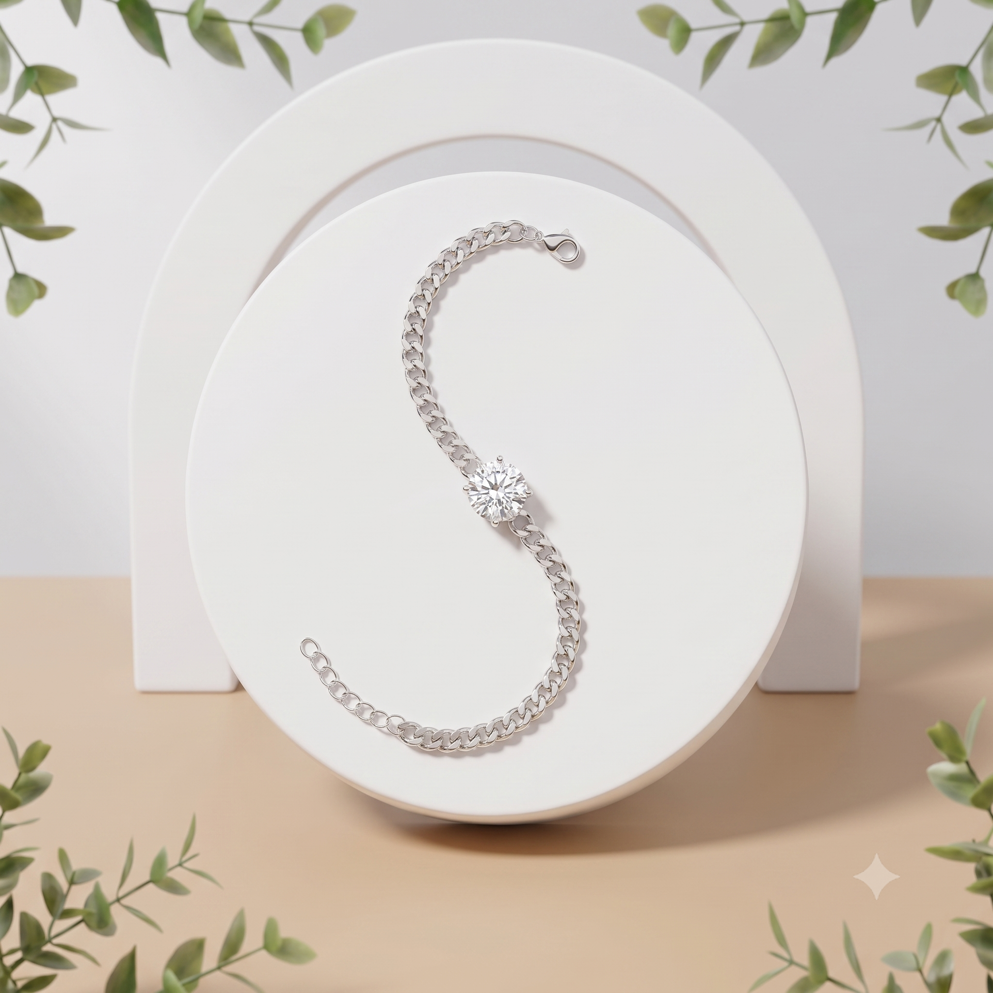 925 Silver Bracelet  By Kesardeep For Women   Silver Plated Daily Wear