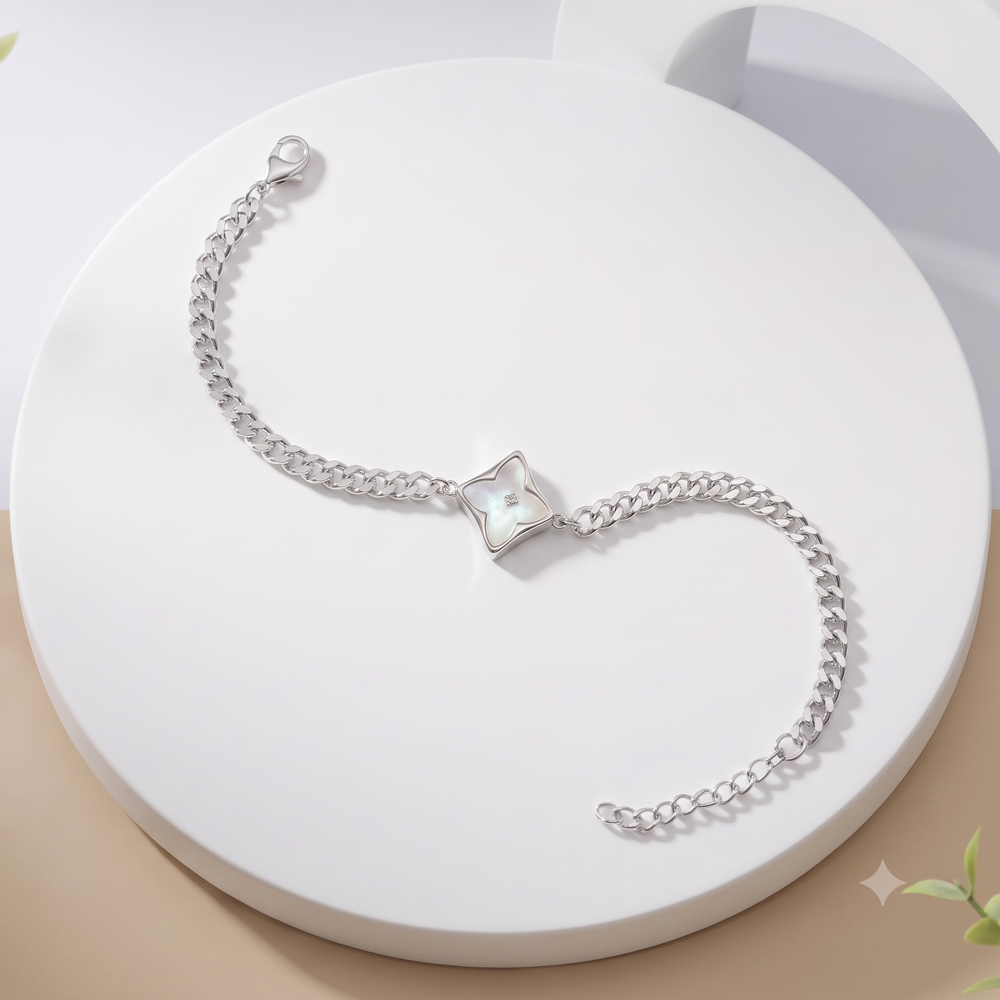 925 Silver Bracelet By Kesardeep For Women  Silver Plated Daily Wear