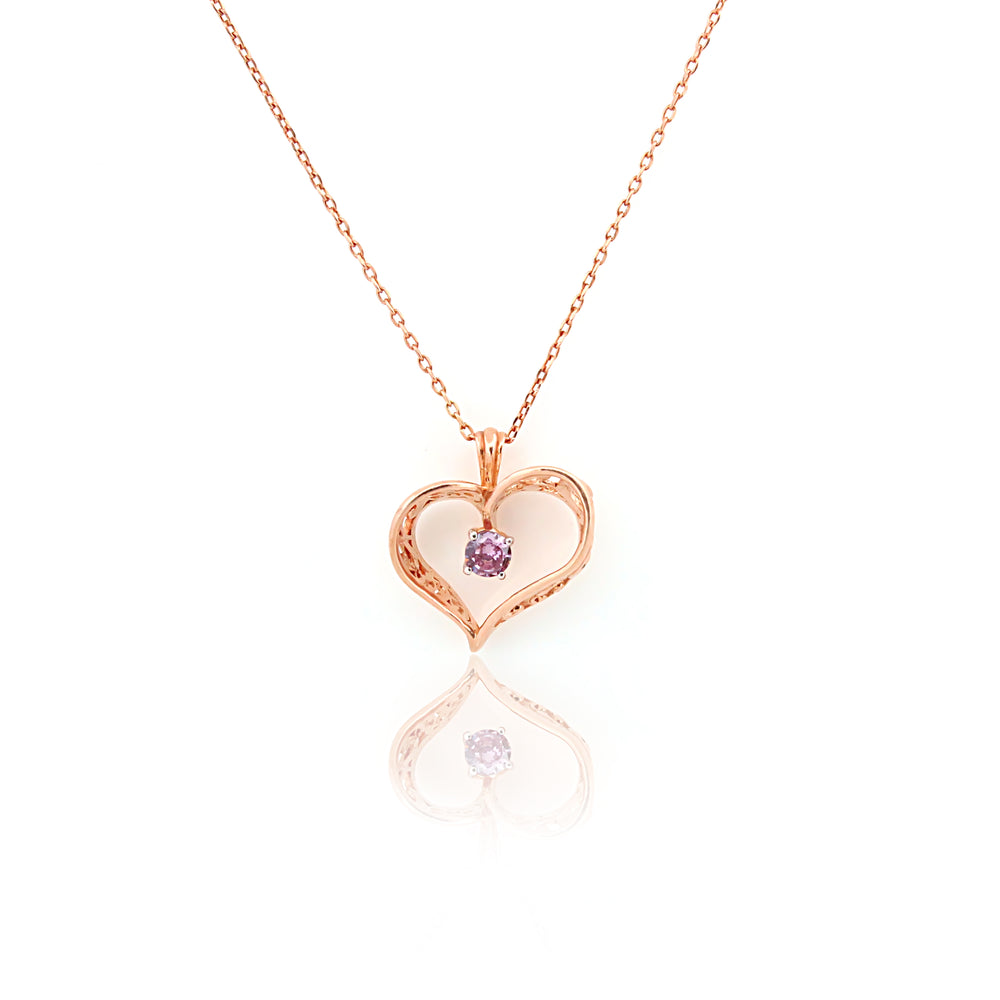 925 Sterling Silver CZ Stone Pendant For Women By Kesardeep