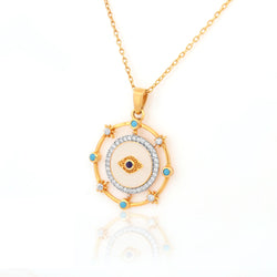 925 Sterling Silver CZ Stone Pendant For Women By Kesardeep