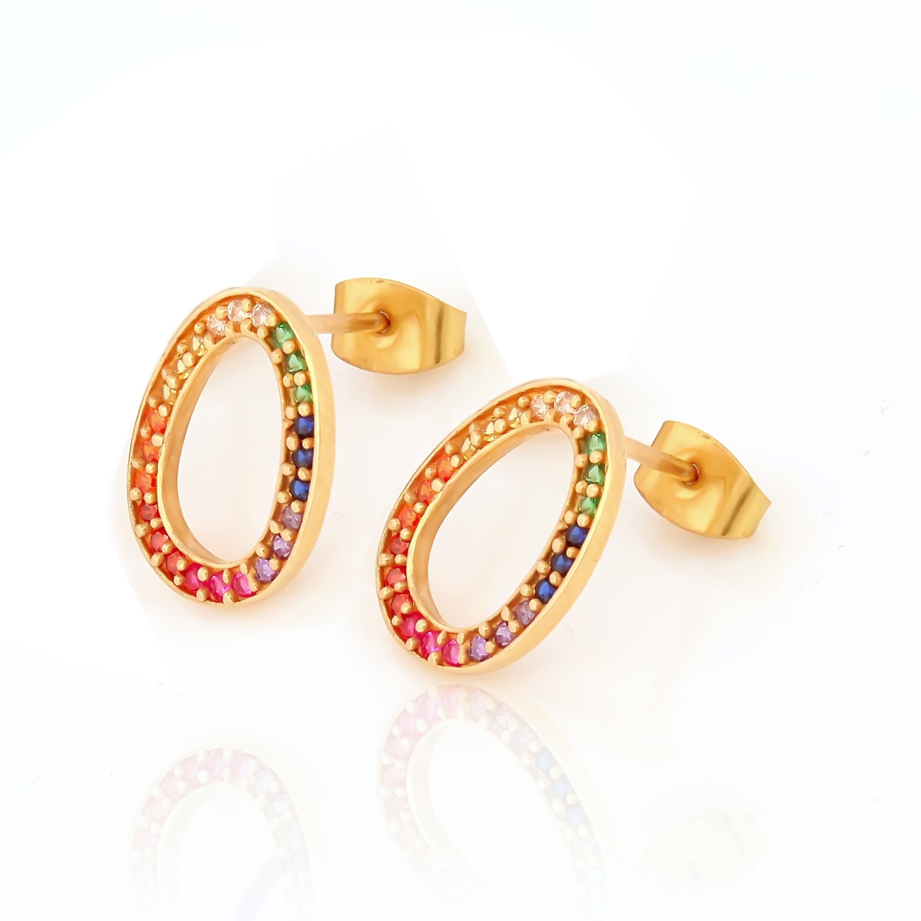 925 Sterling Silver CZ Stone Earrings For Women By Kesardeep