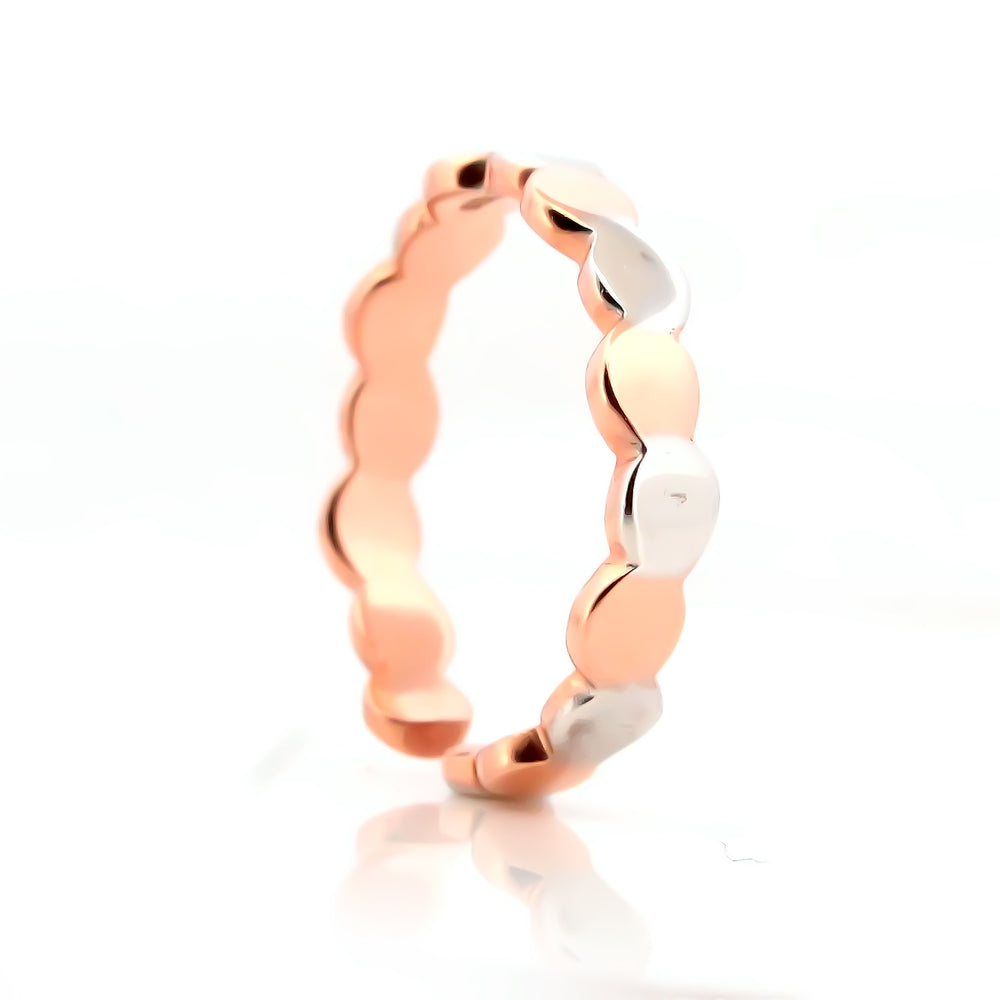 925 Sterling Silver Rose Gold Plated  Ring For Women By Kesardeep