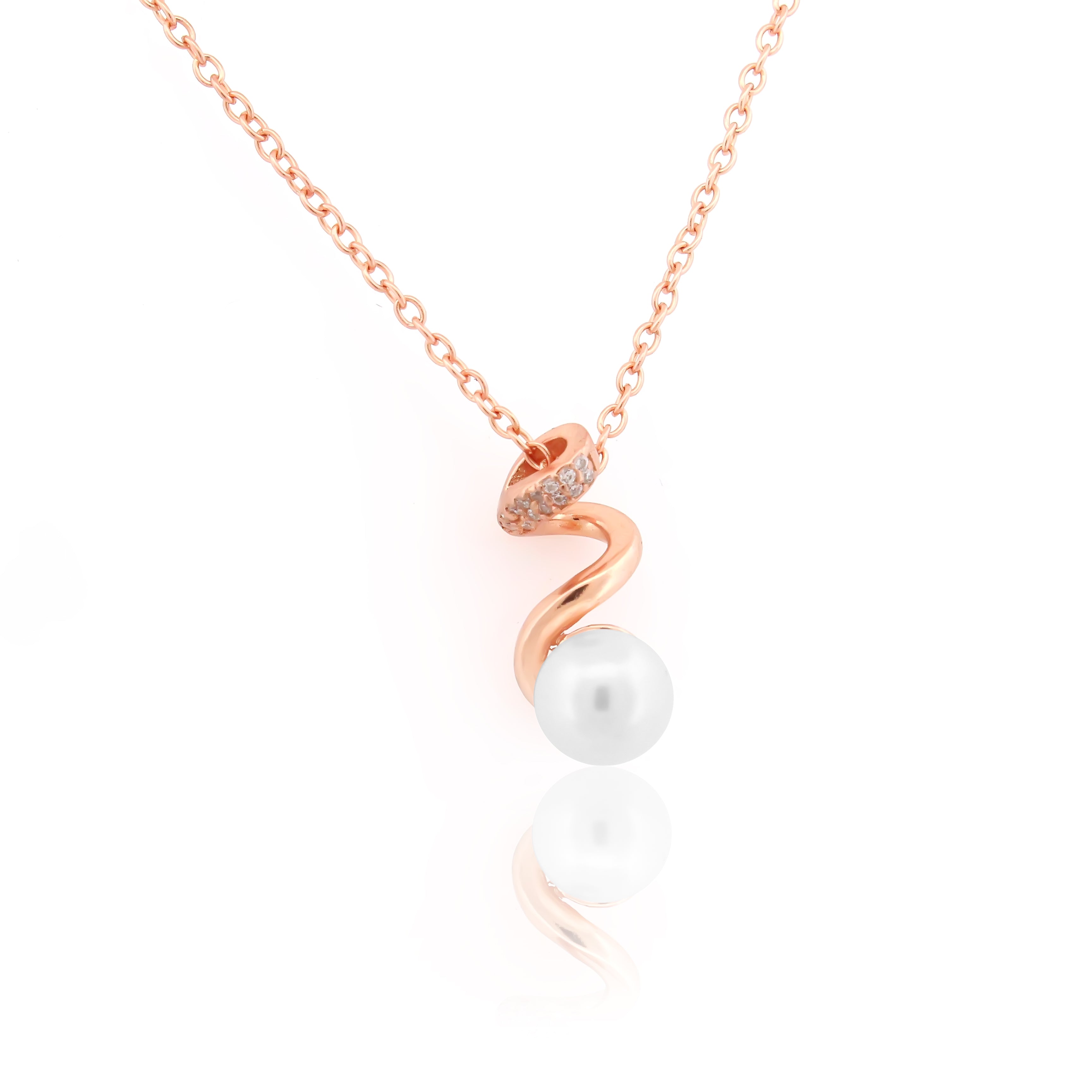 925 Sterling Silver Rose Gold Plated  Pendant For Women By Kesardeep