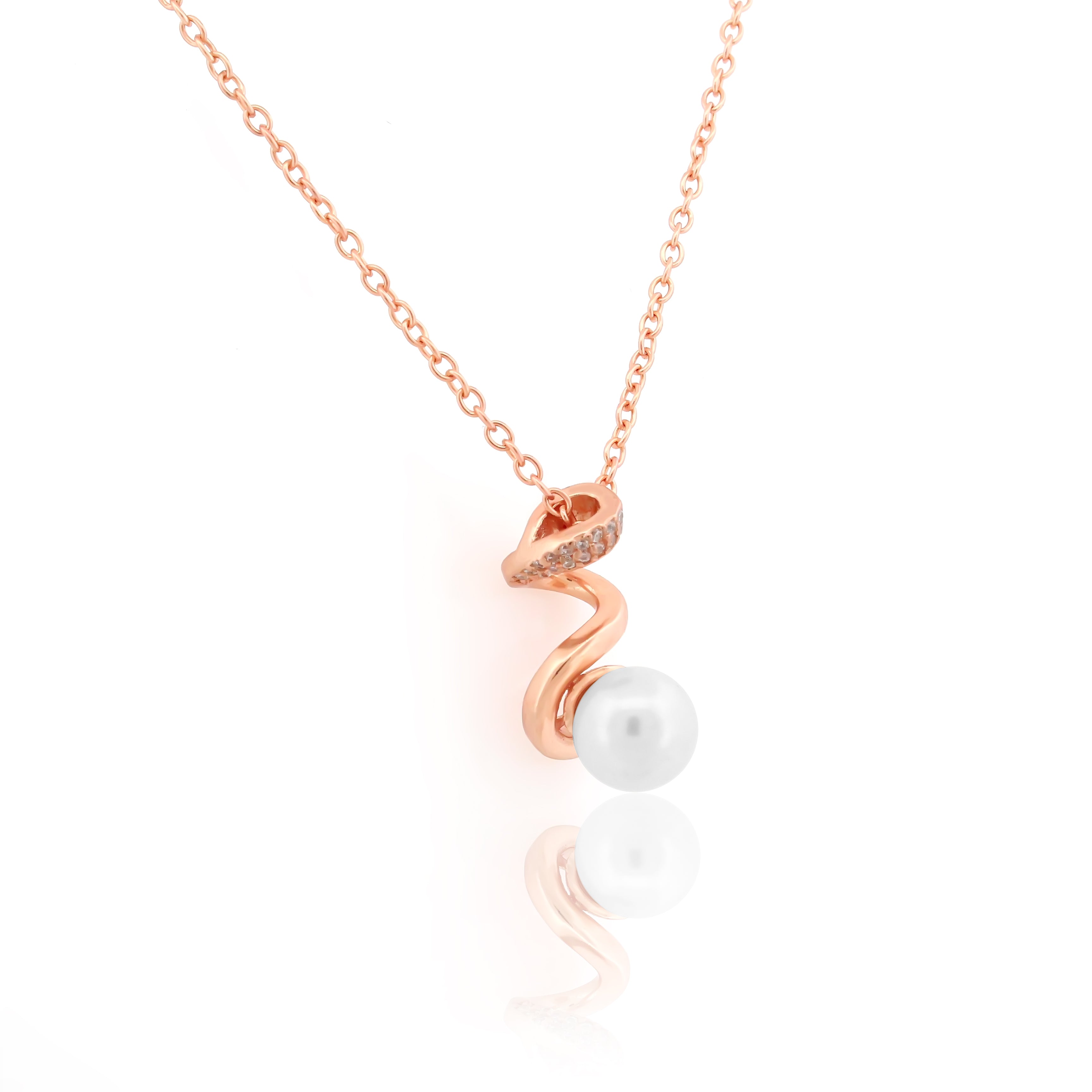 925 Sterling Silver Rose Gold Plated  Pendant For Women By Kesardeep