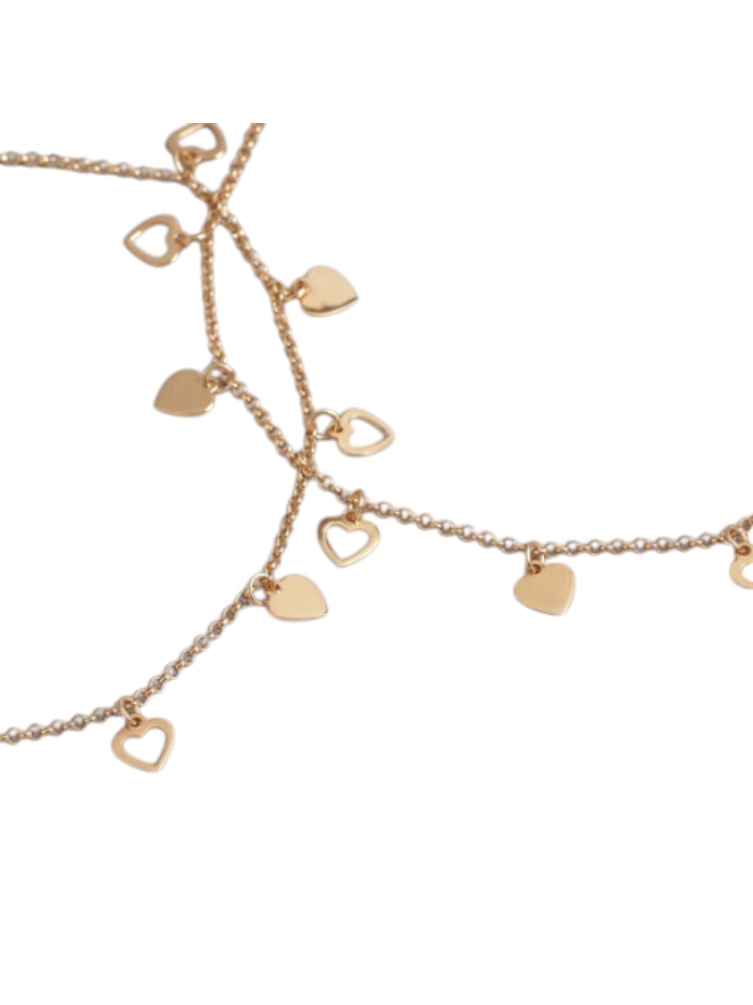 925 Sterling Silver Golden Hearts Silver Chain Anklet By Kesardeep Impex For Women