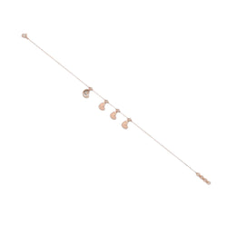 Rose Gold Heart 925 Sterling Silver Heart Charm Bling  Anklet By Kesardeep Impex For Women