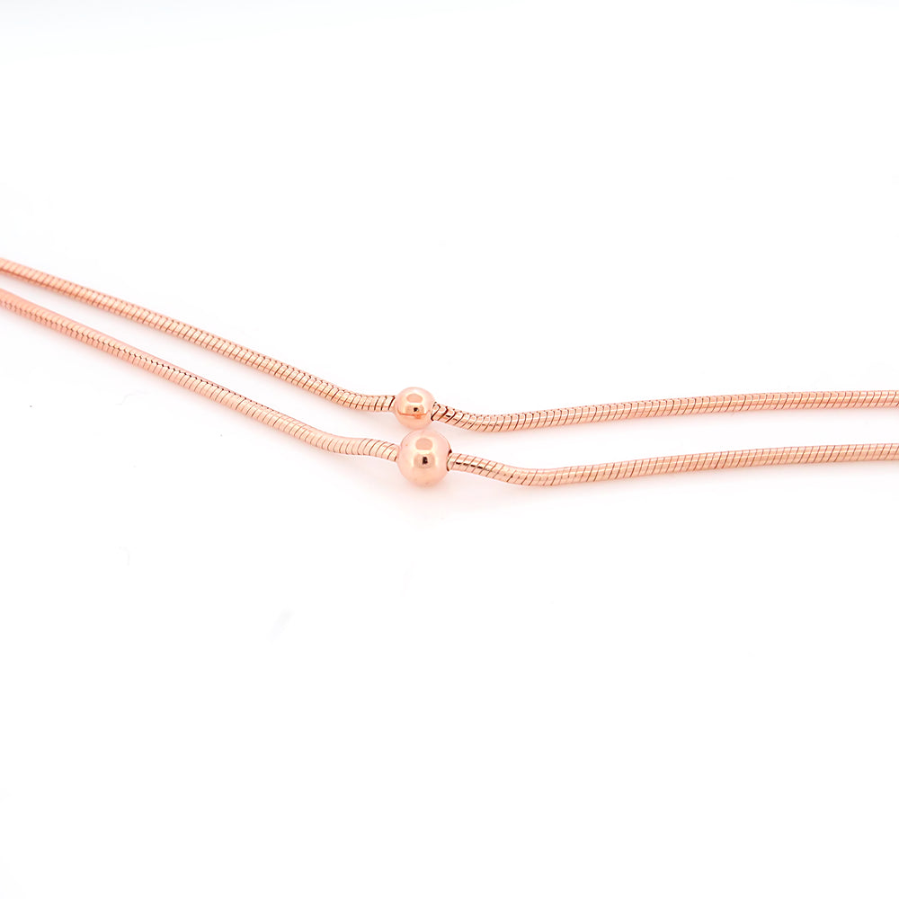 Anklet rose gold plated Silver Anklet for Women