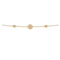 Gold Plated Stone 925 Sterling Silver Anklet By Kesardeep Impex For Women