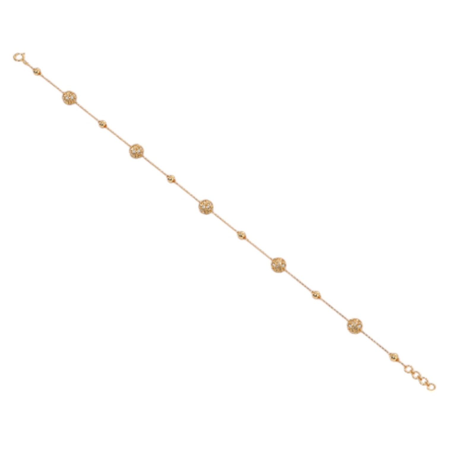 Gold Plated Stone 925 Sterling Silver Anklet By Kesardeep Impex For Women