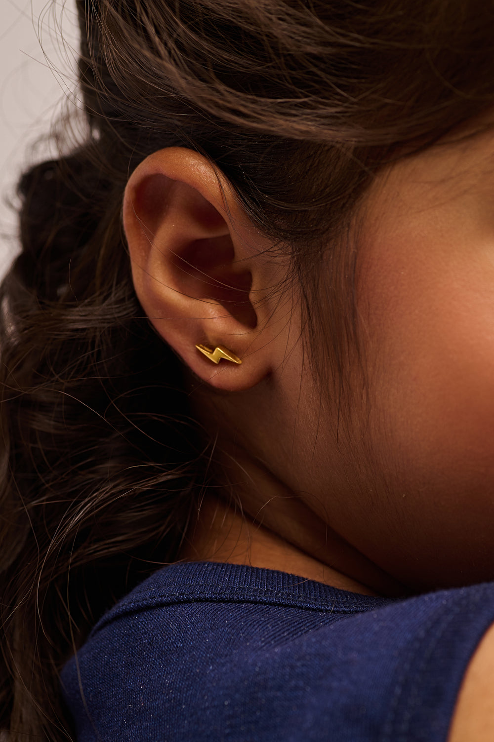 Elegant 925 Sterling Silver CZ Stone Light Weight Earring for Kids By Kesardeep