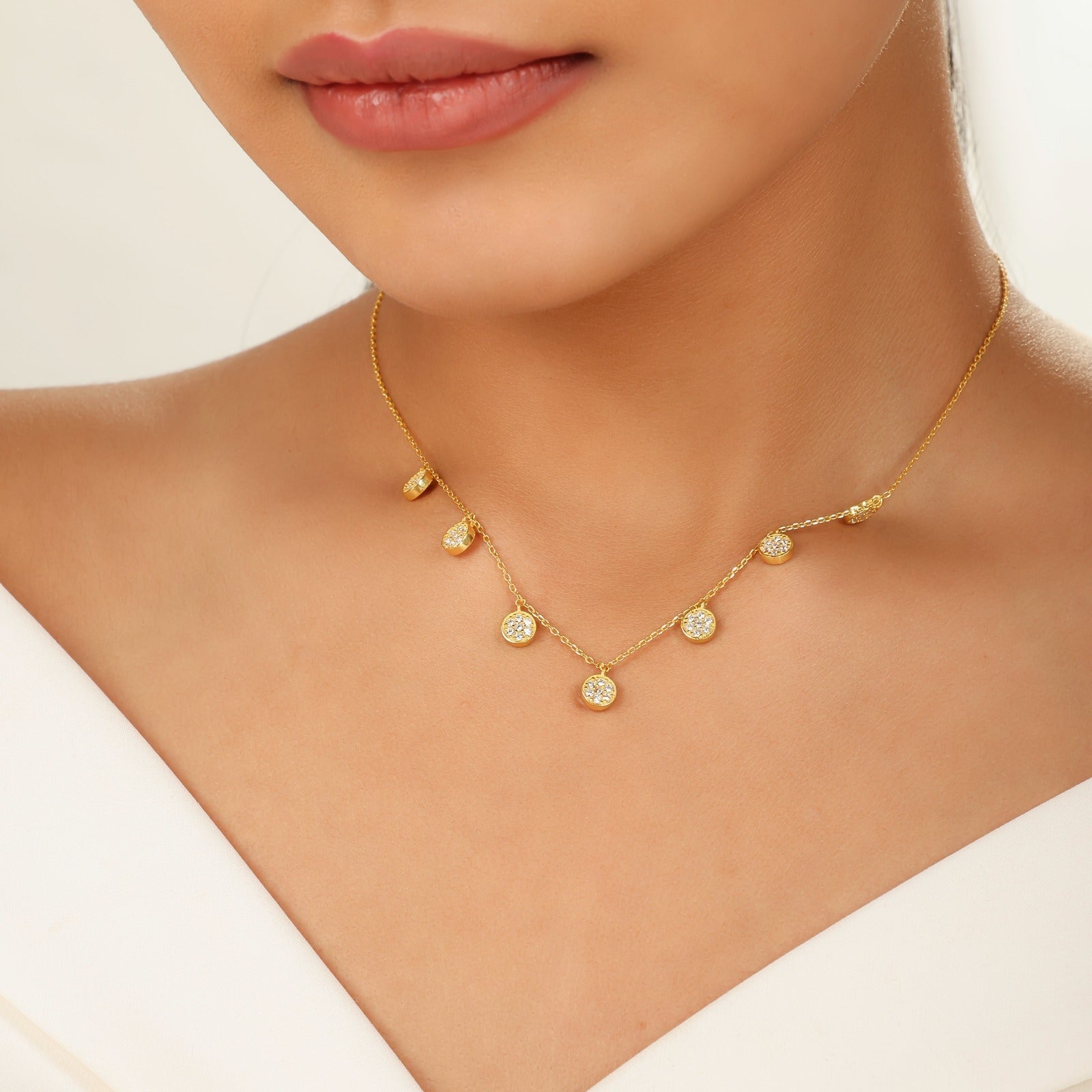 Charming Necklace Gift For Her, Hallmarked 925 Sterling Silver sterlyn 925