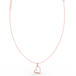 Endearing Heart Pendant With Chain, Hallmarked 925 Sterling Silver sterlyn 925