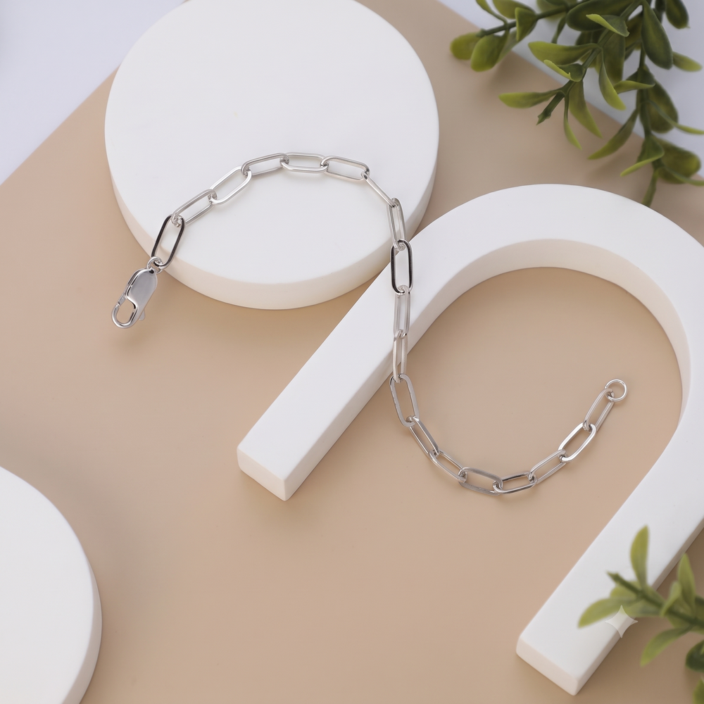 925 Silver Bracelet  By Kesardeep For Women   Silver Plated Daily Wear