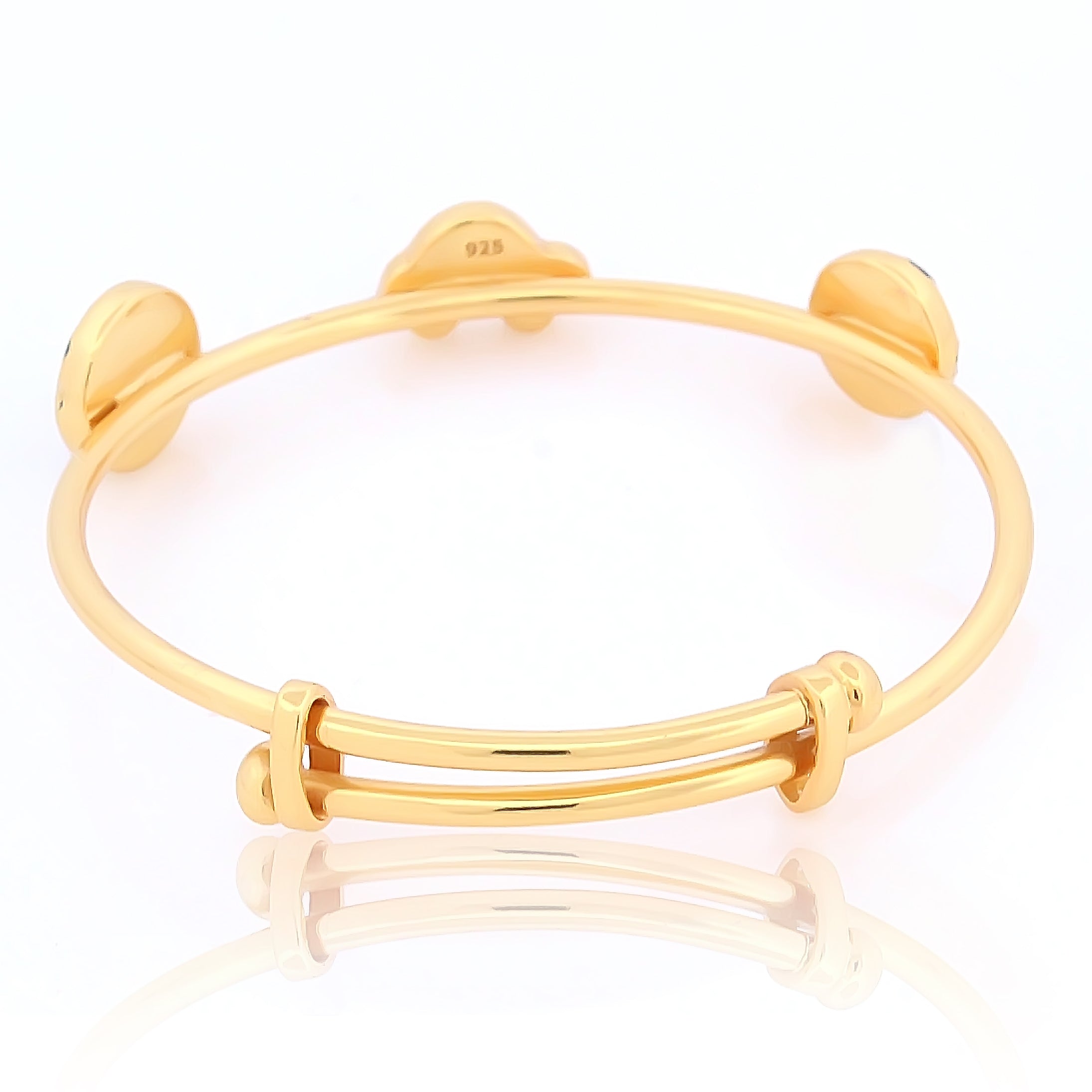Ball Car Evil Eye Bracelet Kada for Kids – 18KT Gold Plated | 925 Sterling Silver | Protection & Style