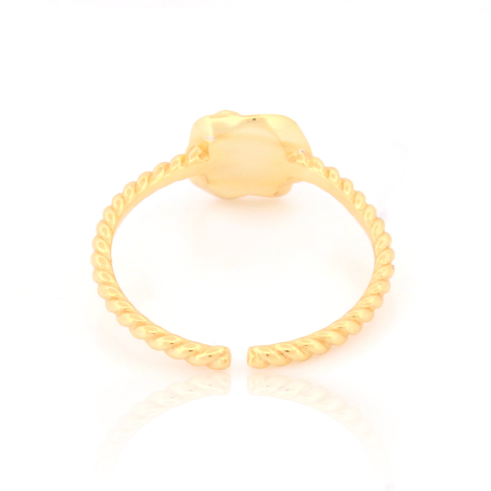 Designer Rose Petal Flower Ring, Hallmarked 925 Sterling Silver