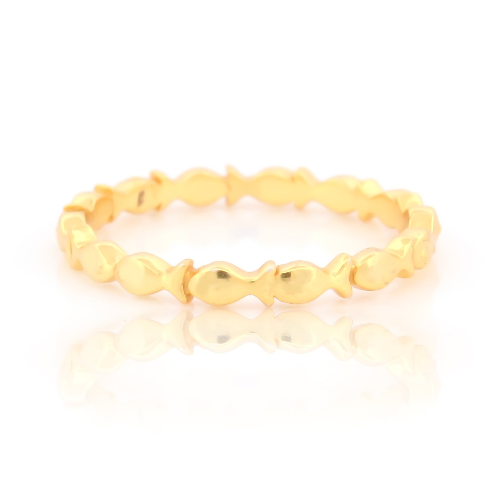 Sterling Silver Gold Plated Ring For Women