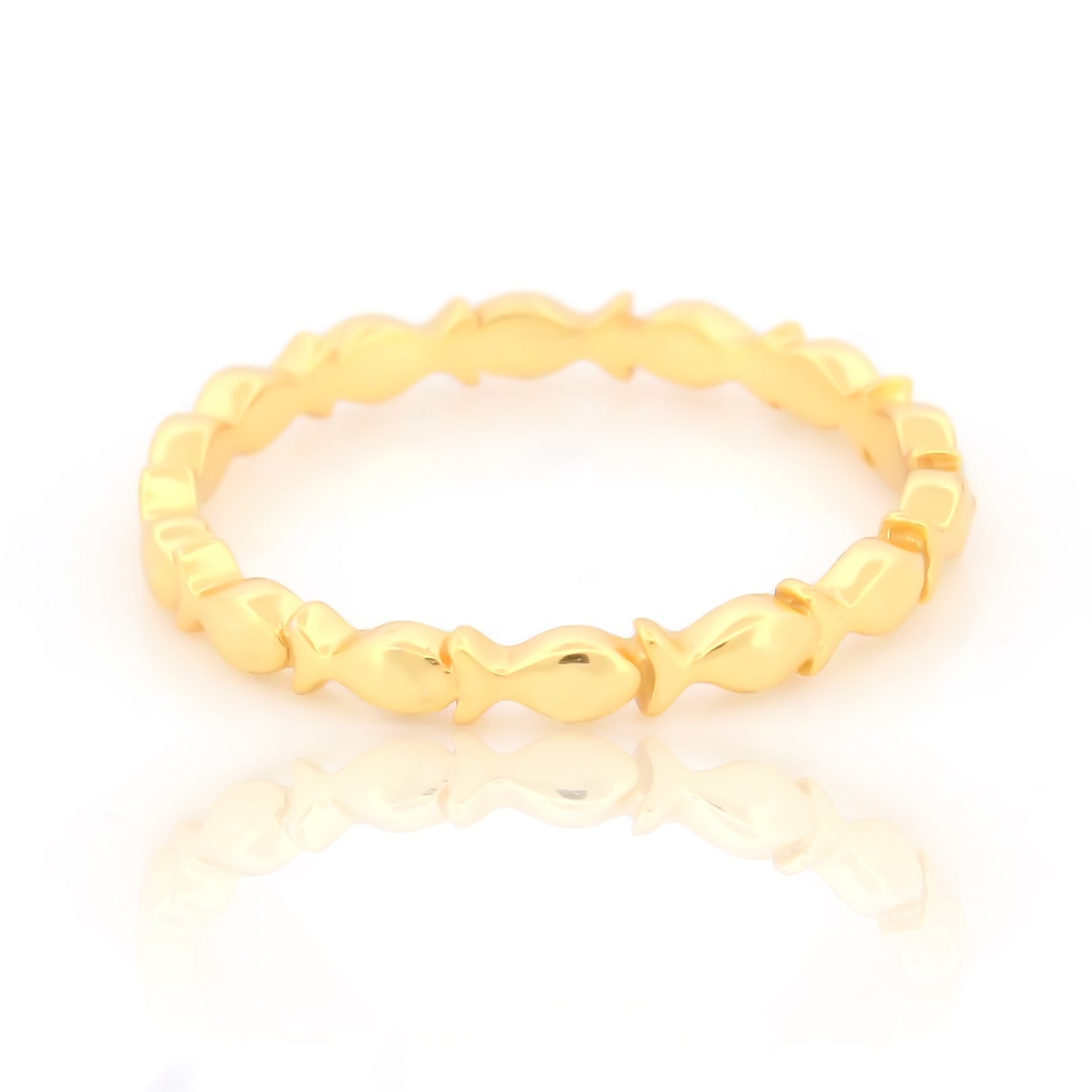 Sterling Silver Gold Plated Ring For Women