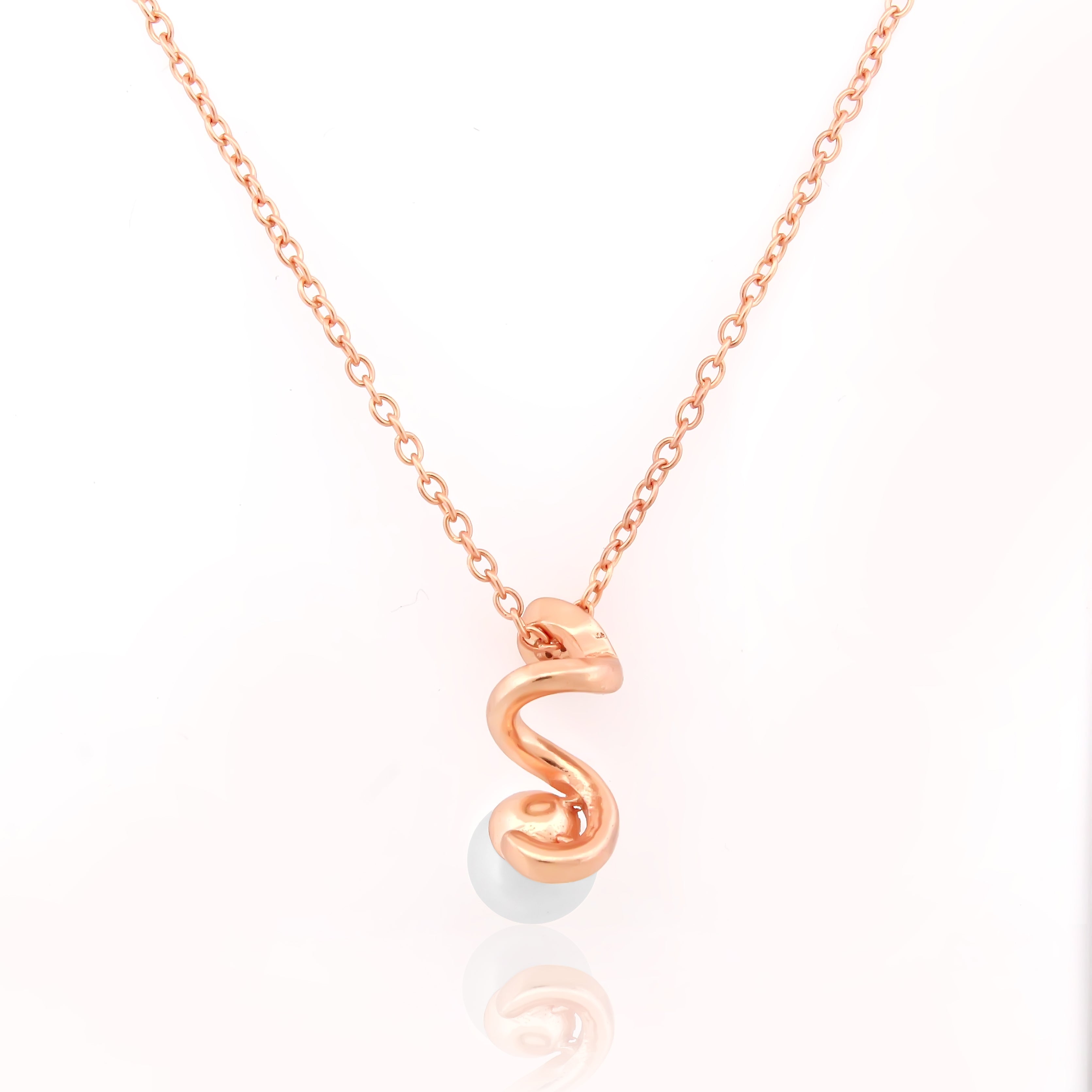 925 Sterling Silver Rose Gold Plated  Pendant For Women By Kesardeep