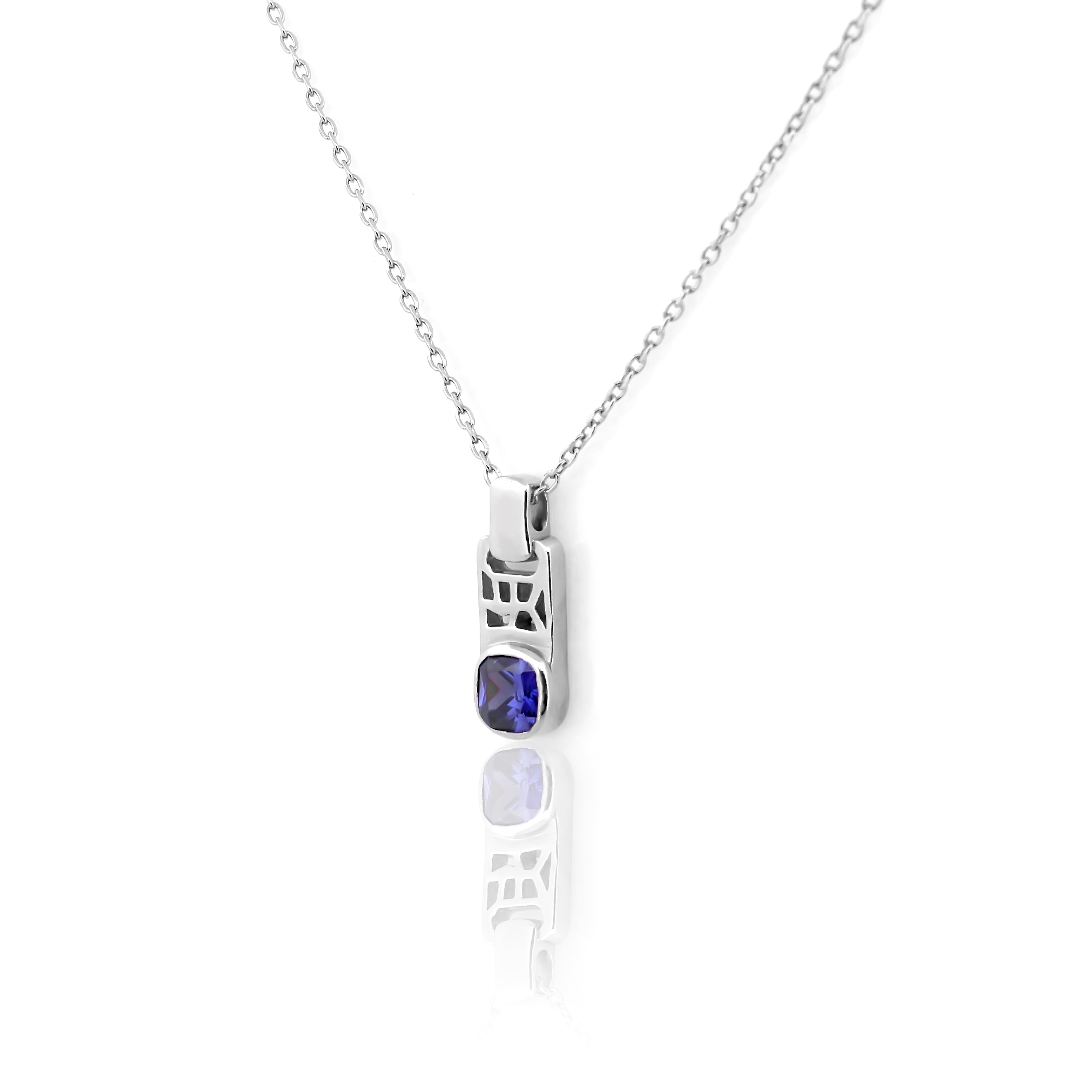 925 Sterling Silver CZ Stone Pendant For Women By Kesardeep