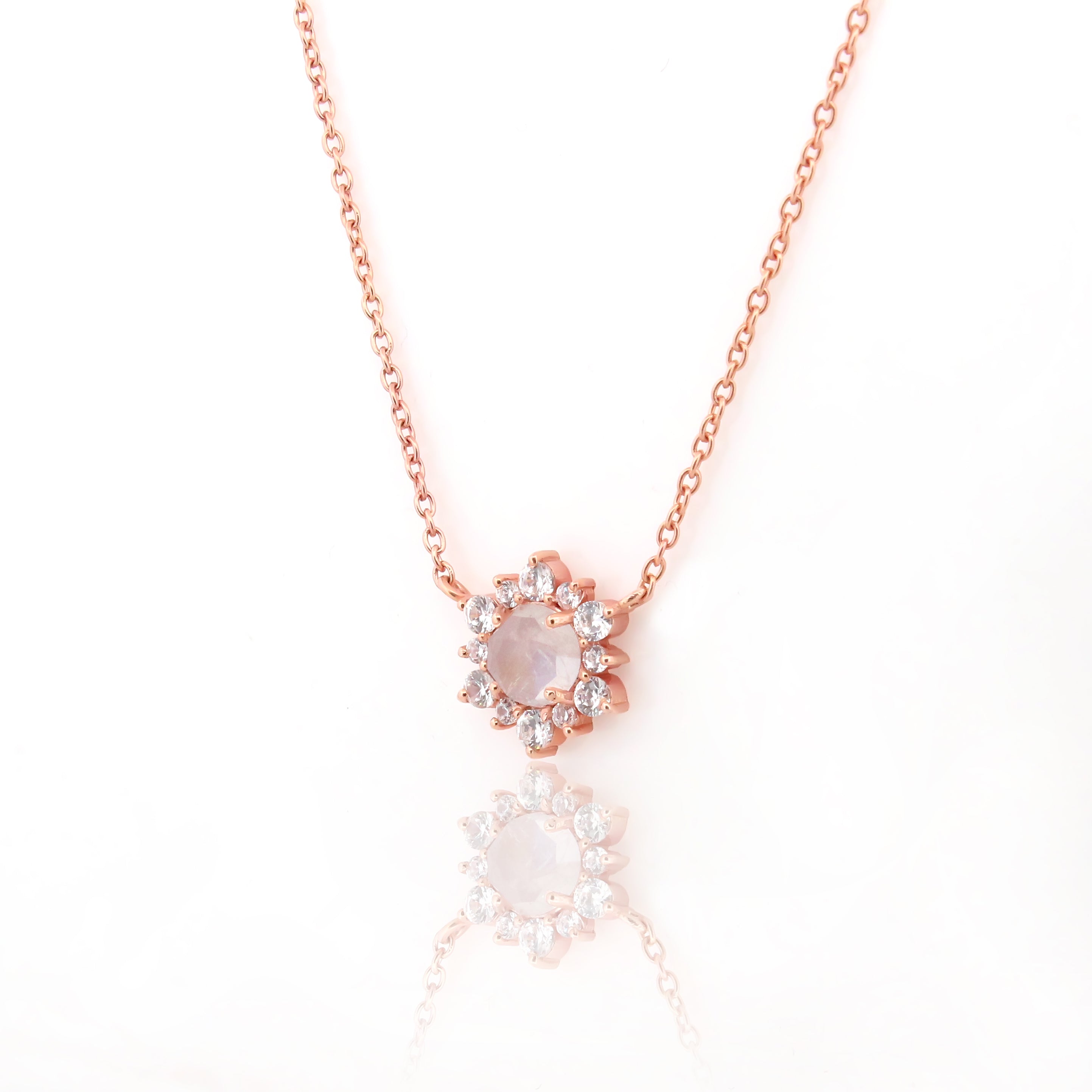 925 Sterling Silver CZ Stone Pendant For Women By Kesardeep