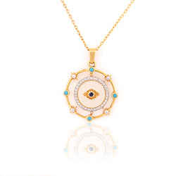 925 Sterling Silver CZ Stone Pendant For Women By Kesardeep