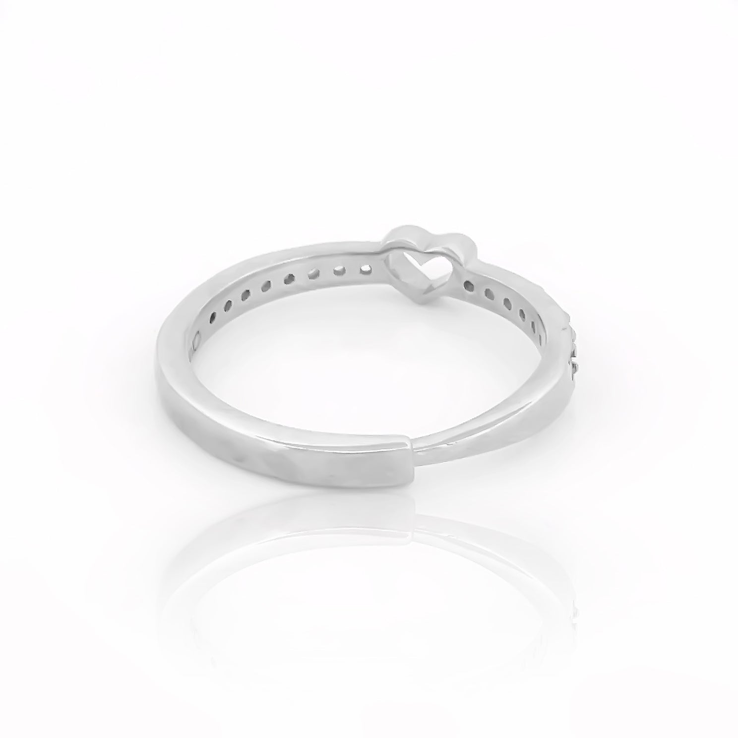 925 Sterling Silver CZ Stone Gold Plated Ring For Women By Kesardeep