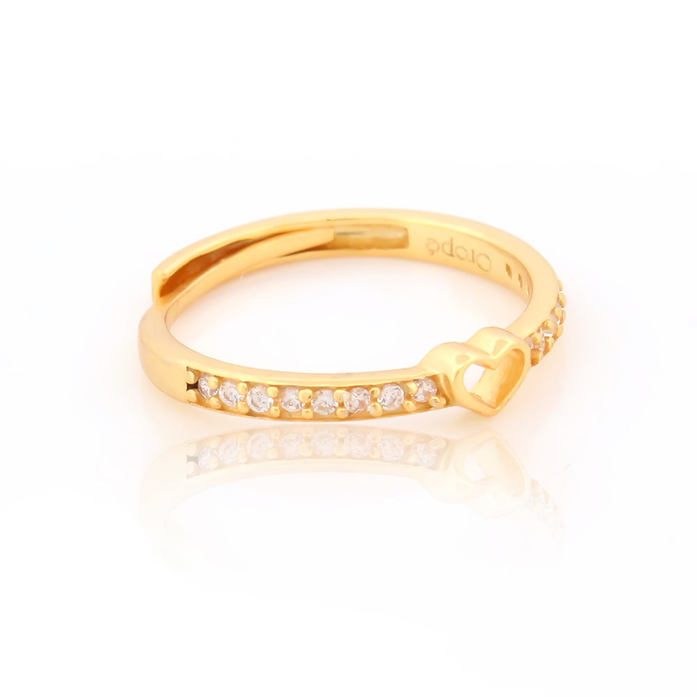 HART GOLD PLATED SILVER  RING