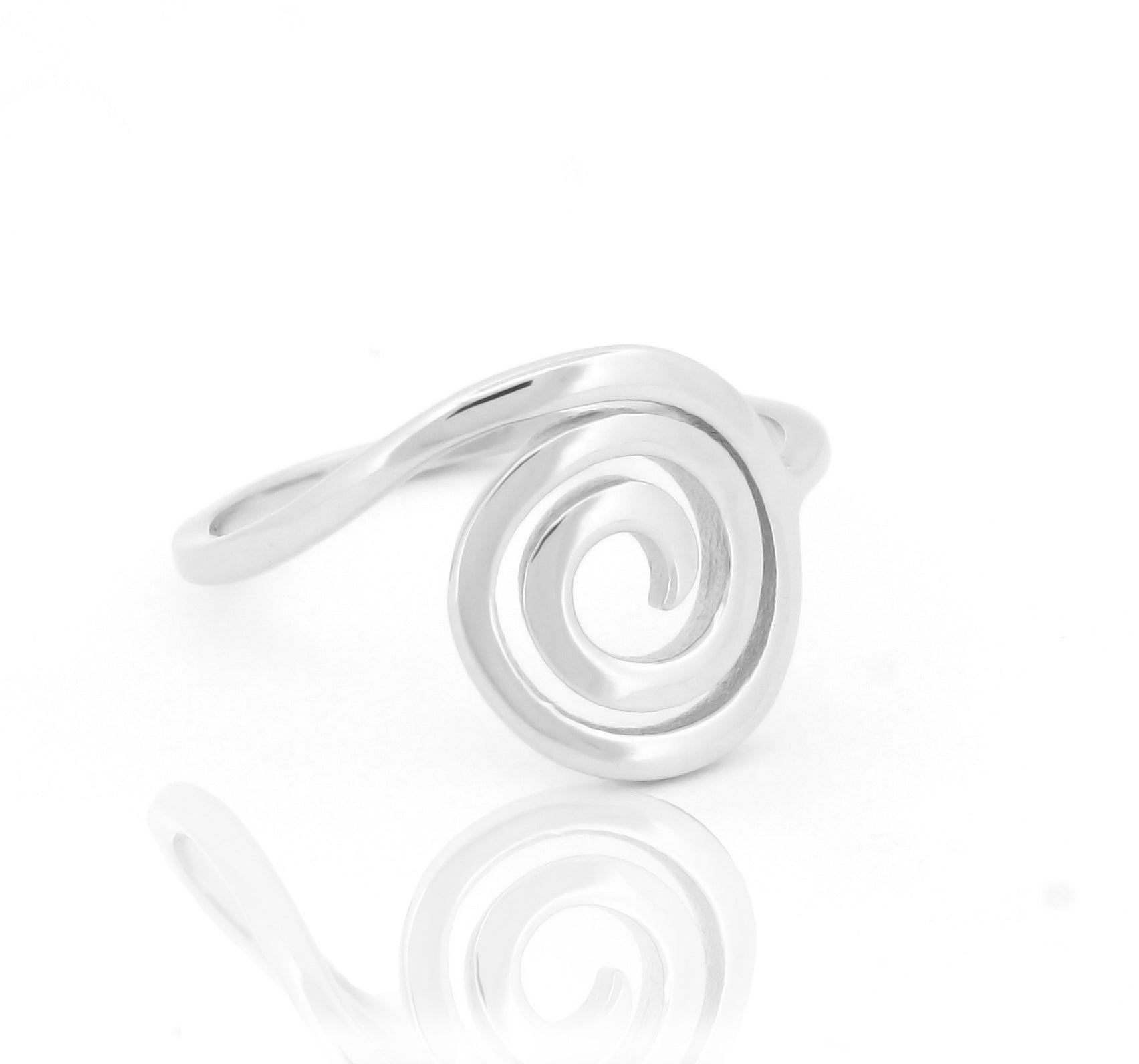Stylish Spiral Coil Ring – Hallmarked 925 Sterling Silver | Modern & Elegant Daily Wear Jewelry