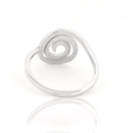 Stylish Spiral Coil Ring – Hallmarked 925 Sterling Silver | Modern & Elegant Daily Wear Jewelry