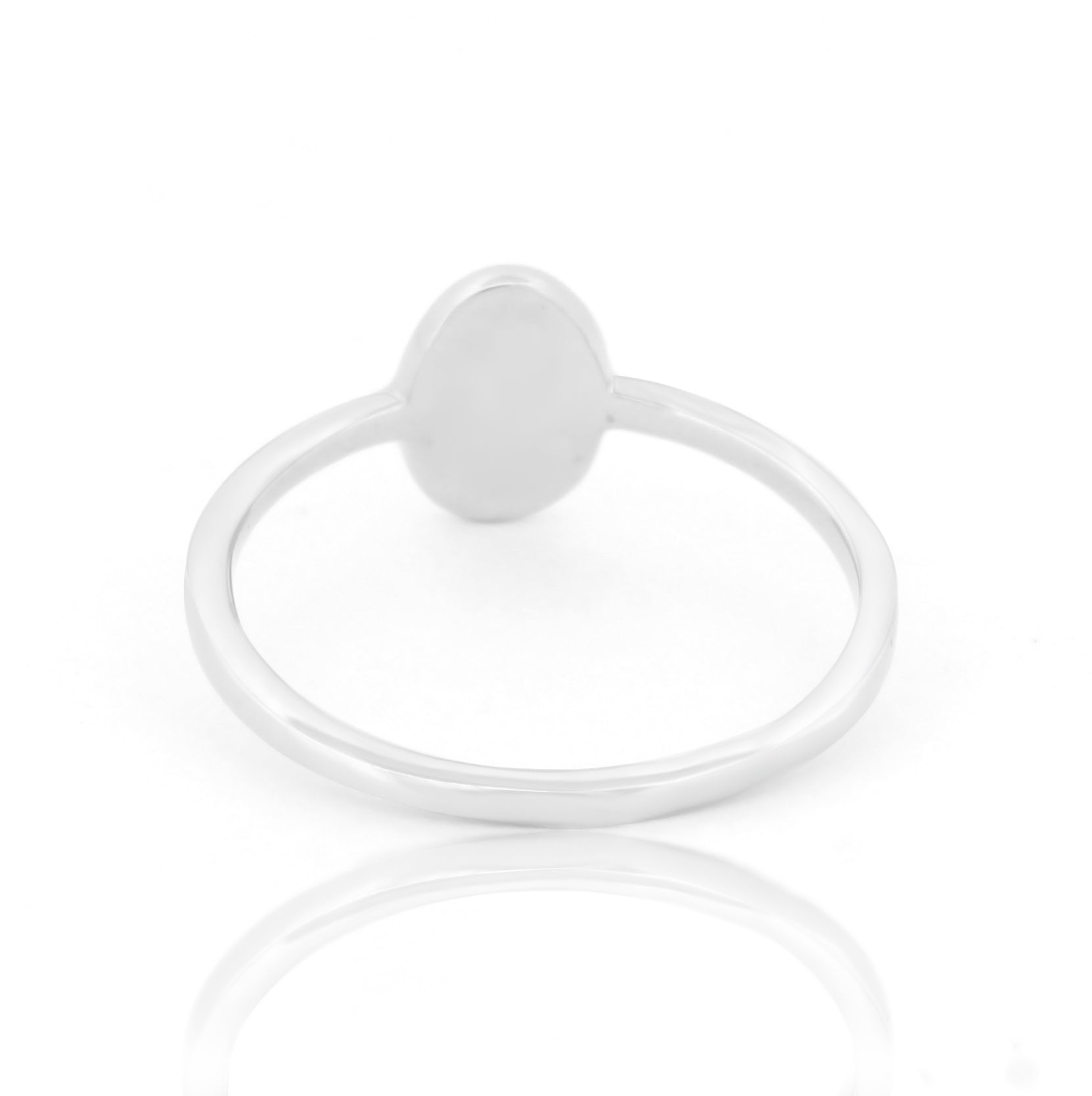 925 Sterling Silver Dainty Flat Disc Ring, Office Wear Handmade rings
