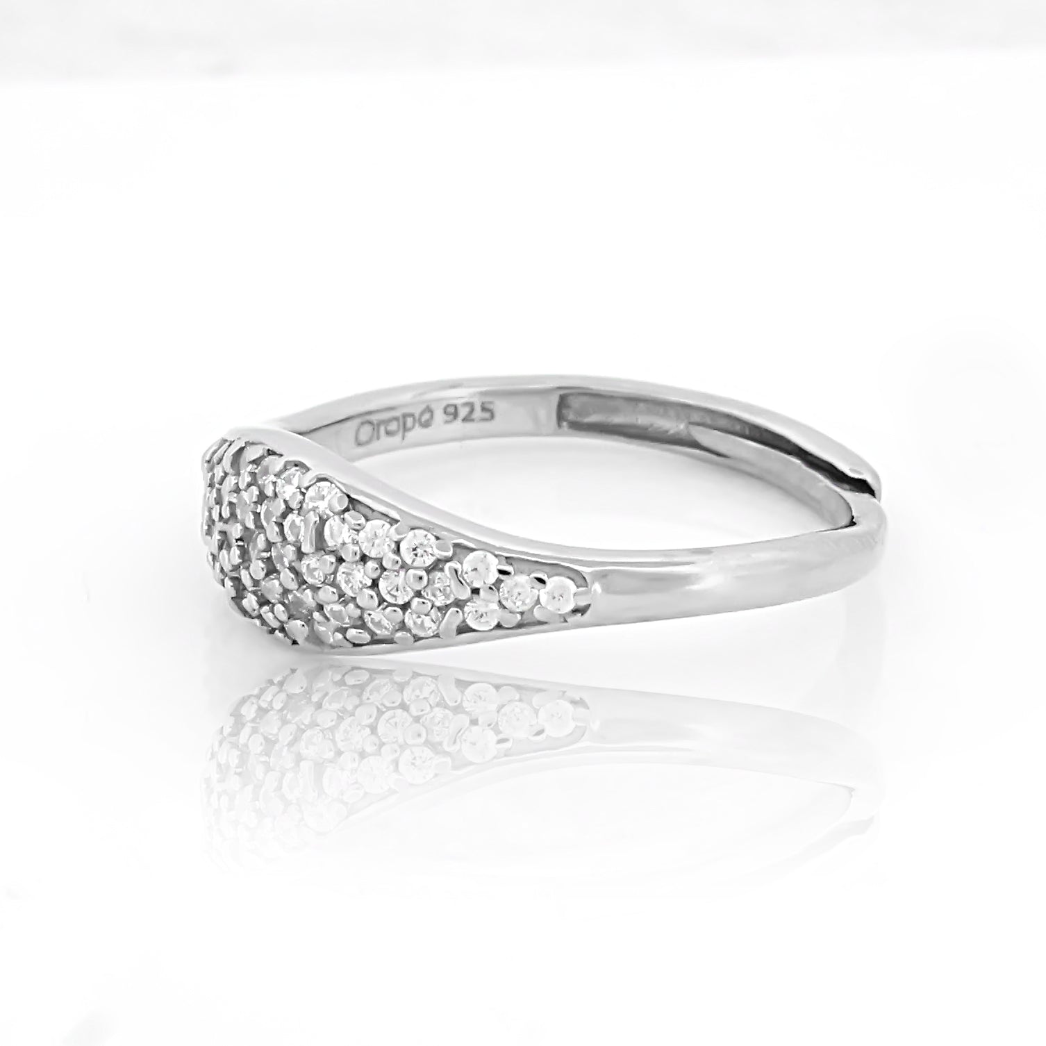 925 Sterling Silver CZ Stone Ring For Women By Kesardeep