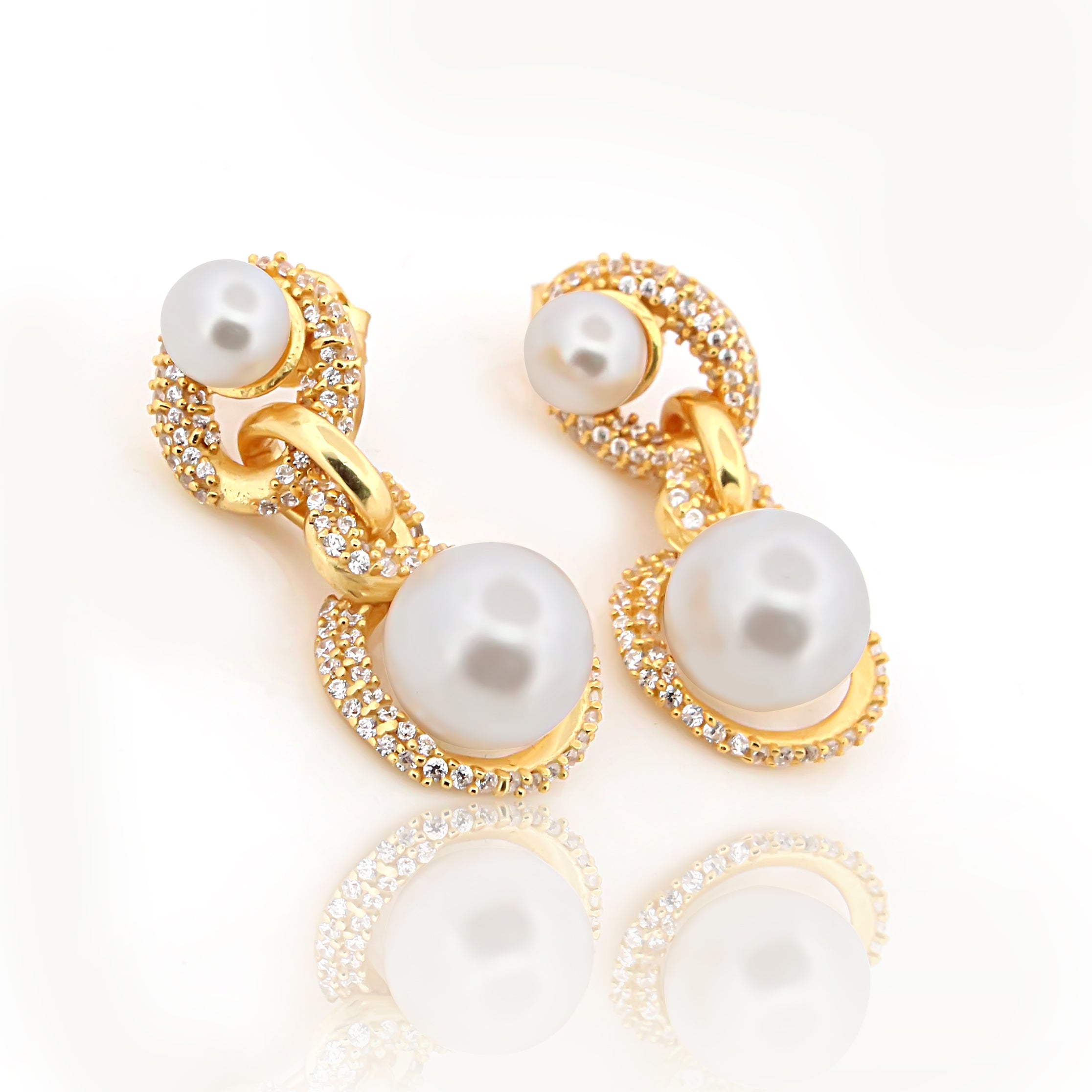 925 Sterling Silver CZ Stone Earring For Women By Kesardeep