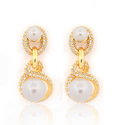 925 Sterling Silver CZ Stone Earring For Women By Kesardeep