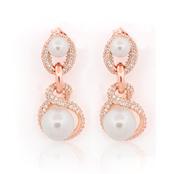 925 Sterling Silver CZ Stone Earring For Women By Kesardeep