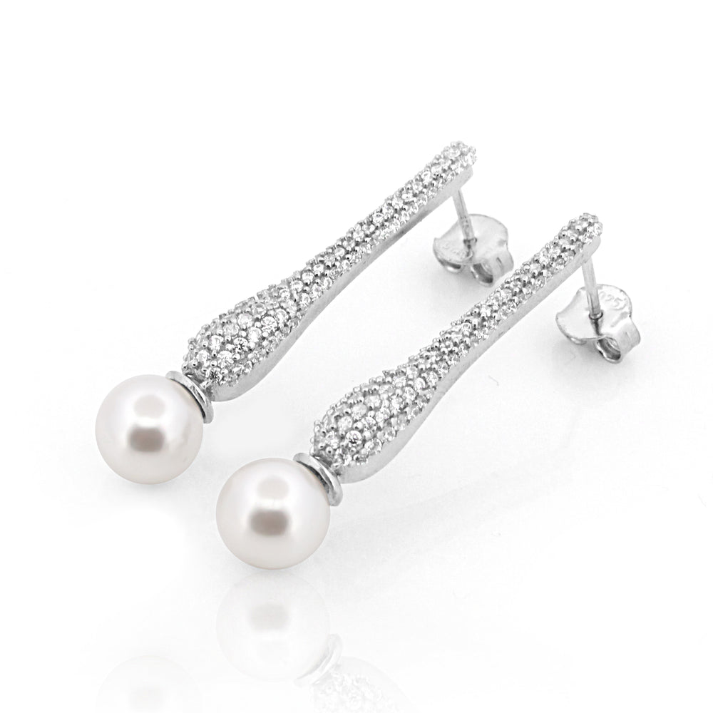 925 Sterling Silver CZ Stone Earring For Women By Kesardeep