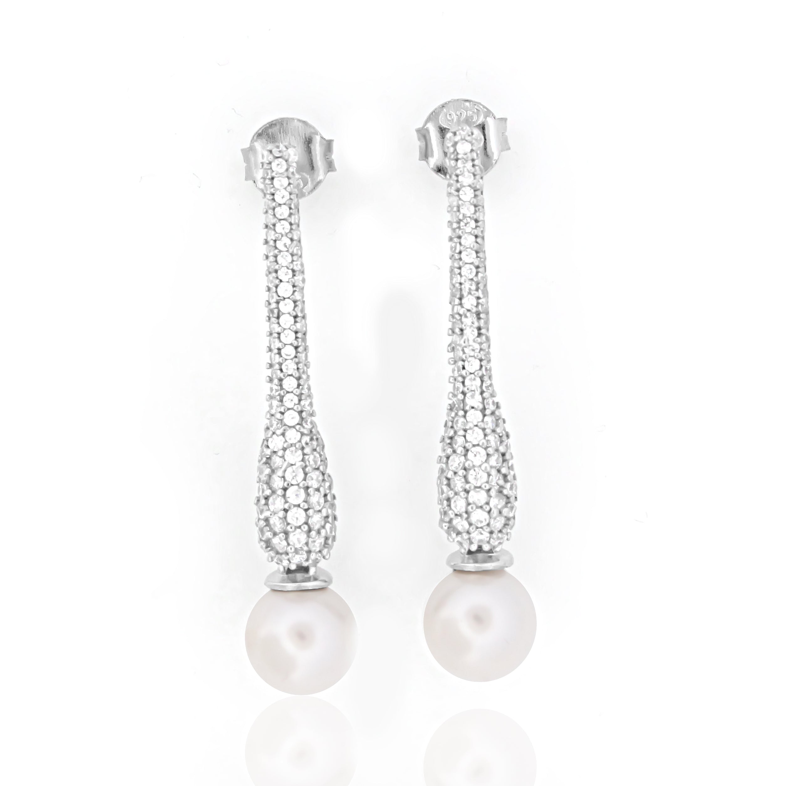 925 Sterling Silver CZ Stone Earring For Women By Kesardeep