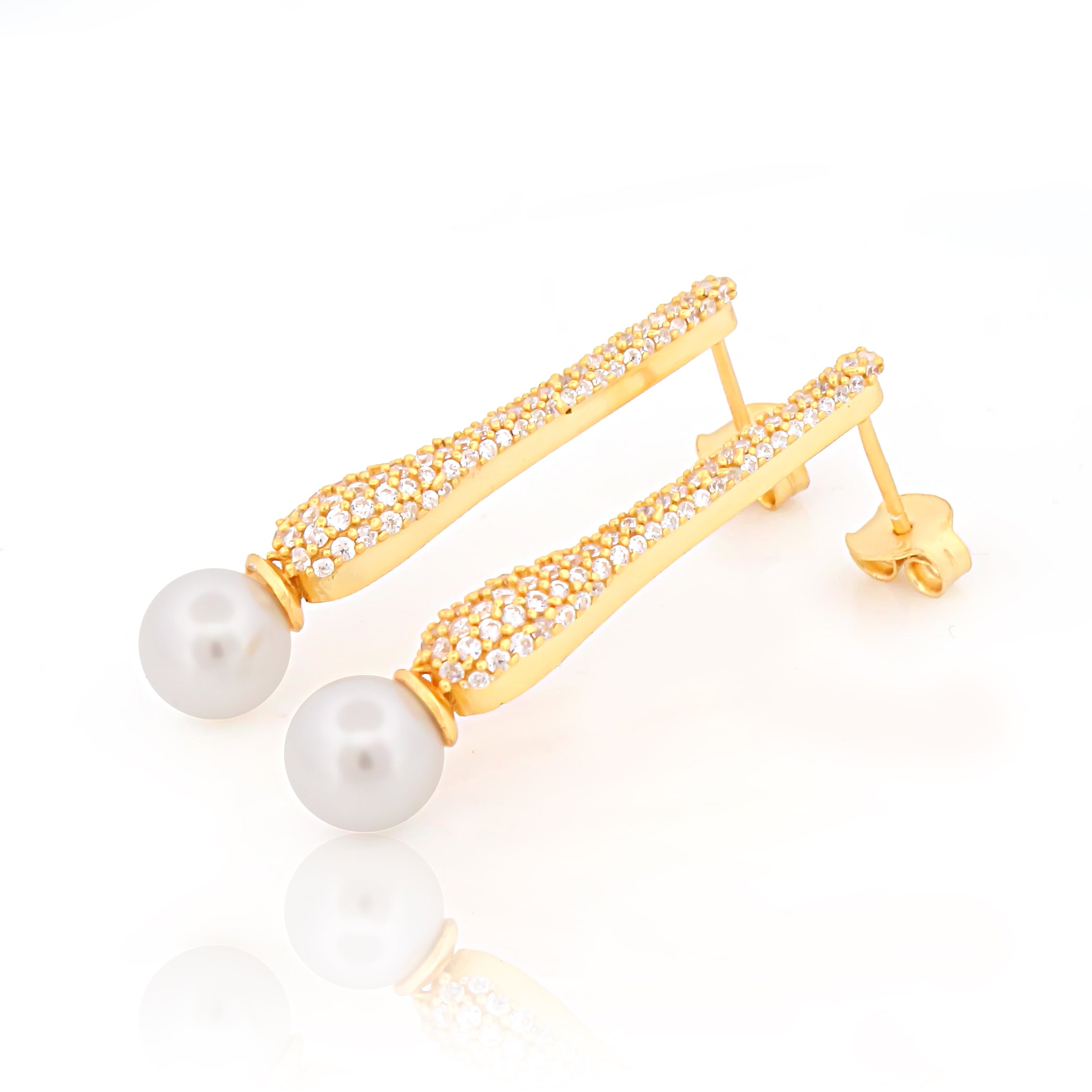 925 Sterling Silver CZ Stone Earring For Women By Kesardeep