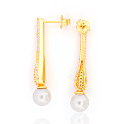 925 Sterling Silver CZ Stone Earring For Women By Kesardeep