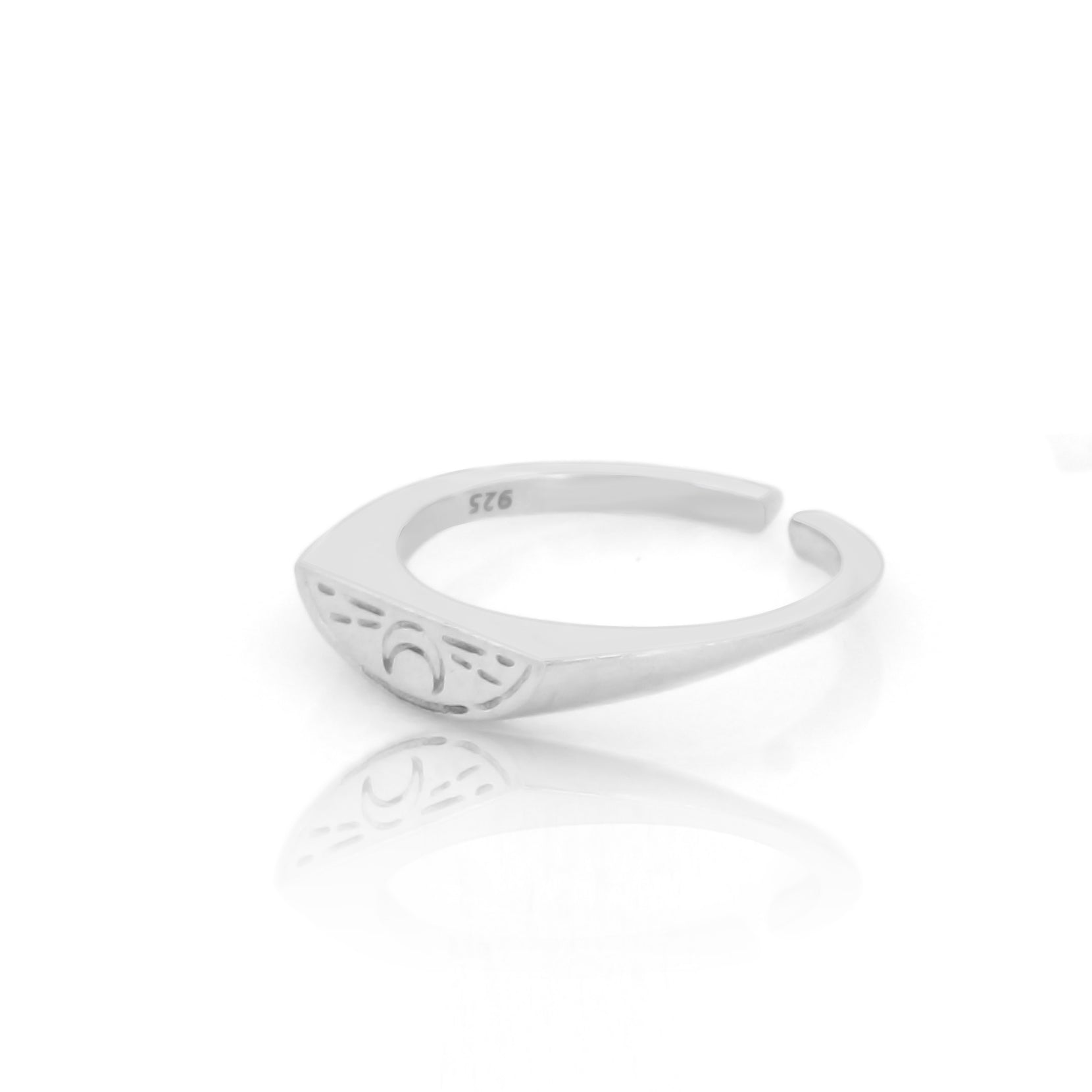 Sun & Moon Two-in-One Paired Ring for Couples – Hallmarked 925 Sterling Silver White Gold Plated | Daily Wear Jewelry