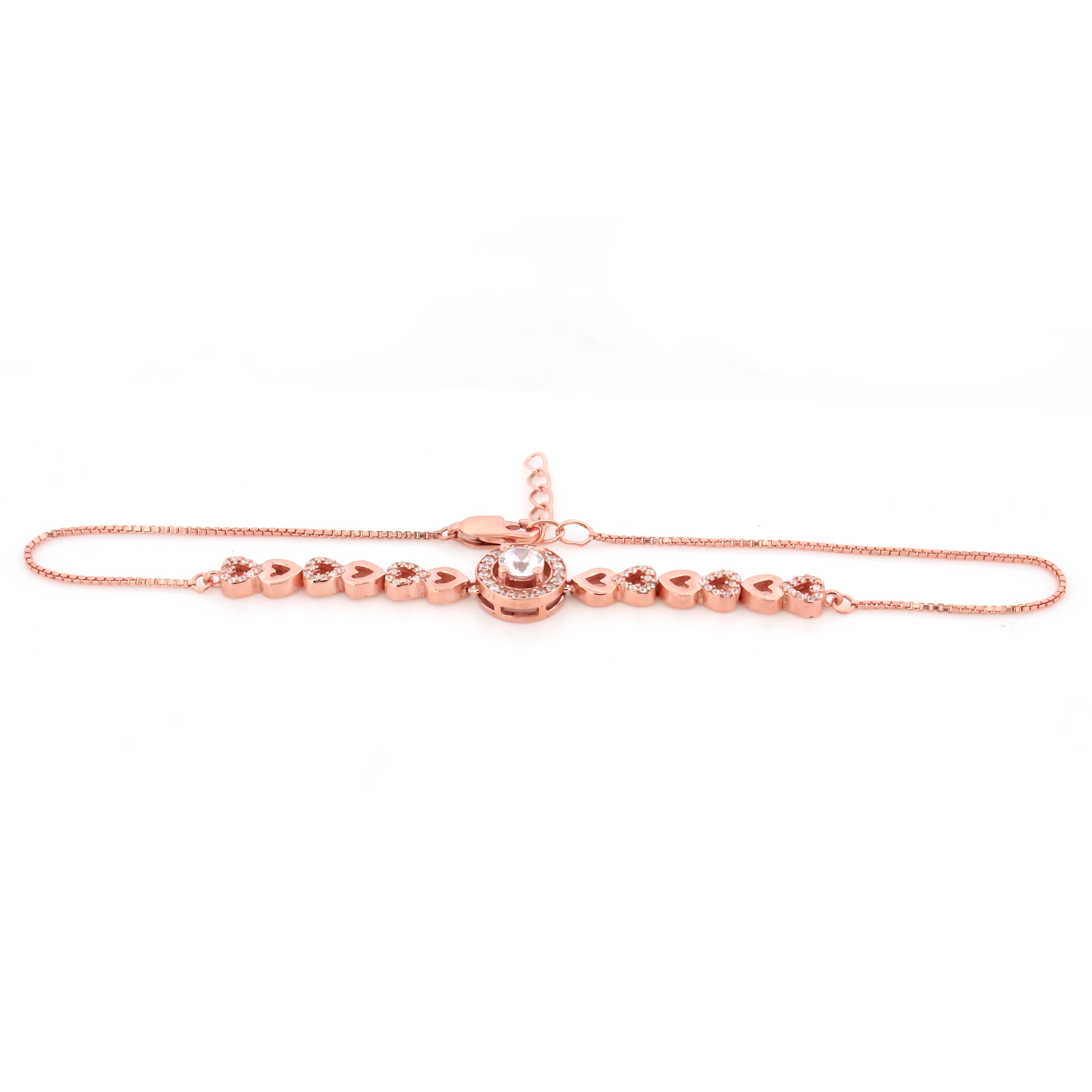 Anklet rose gold plated Silver Anklet for Women