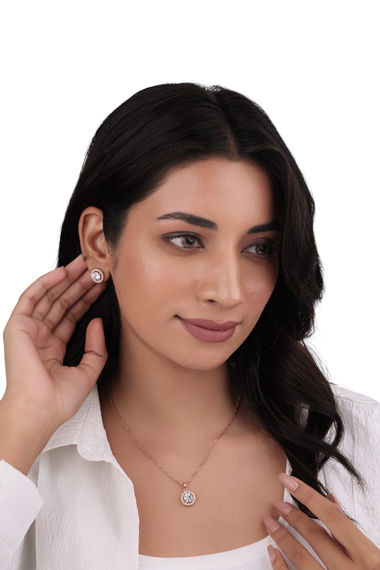 Pendant with earring for women