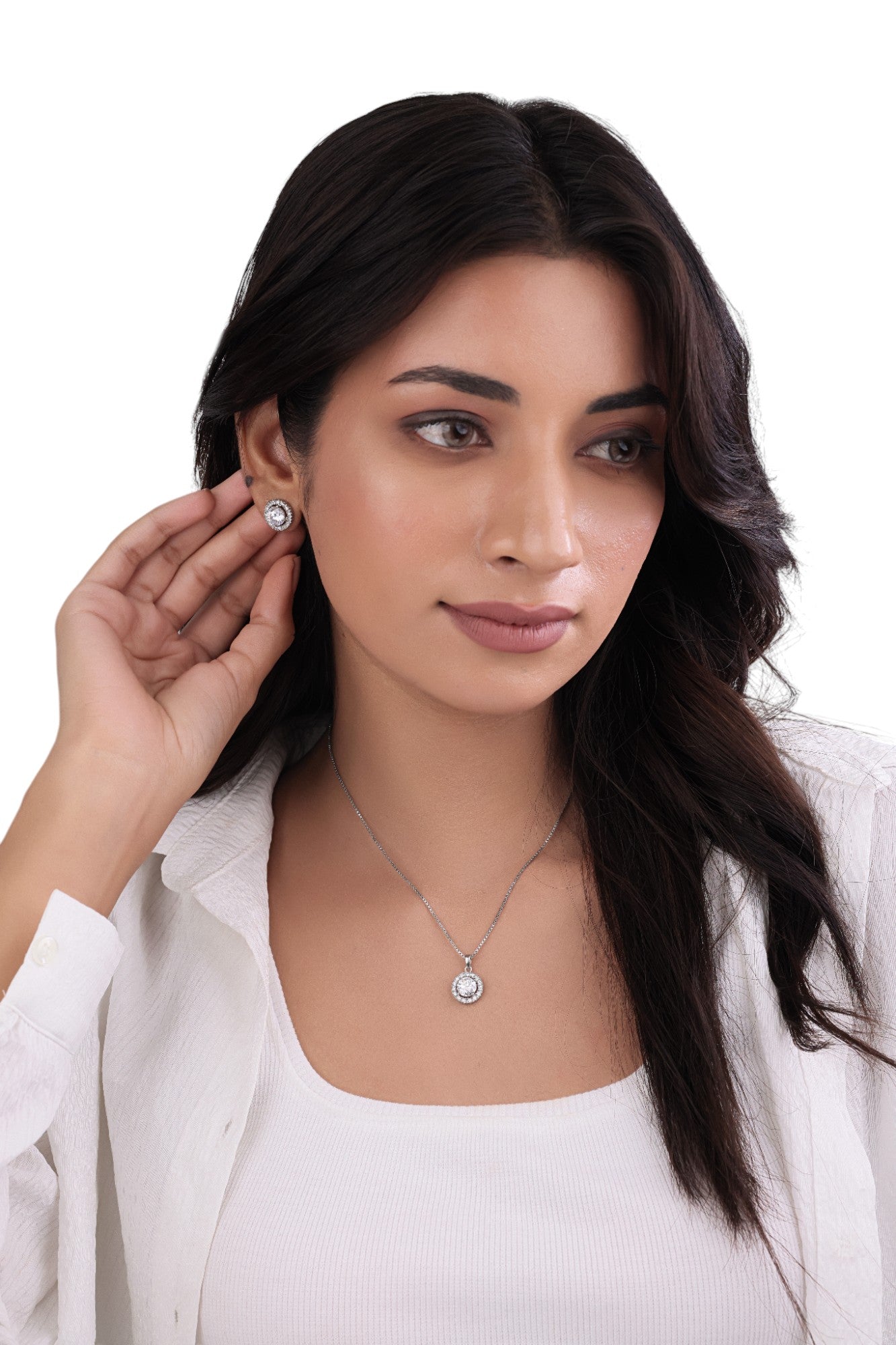 Pendant with earring for women