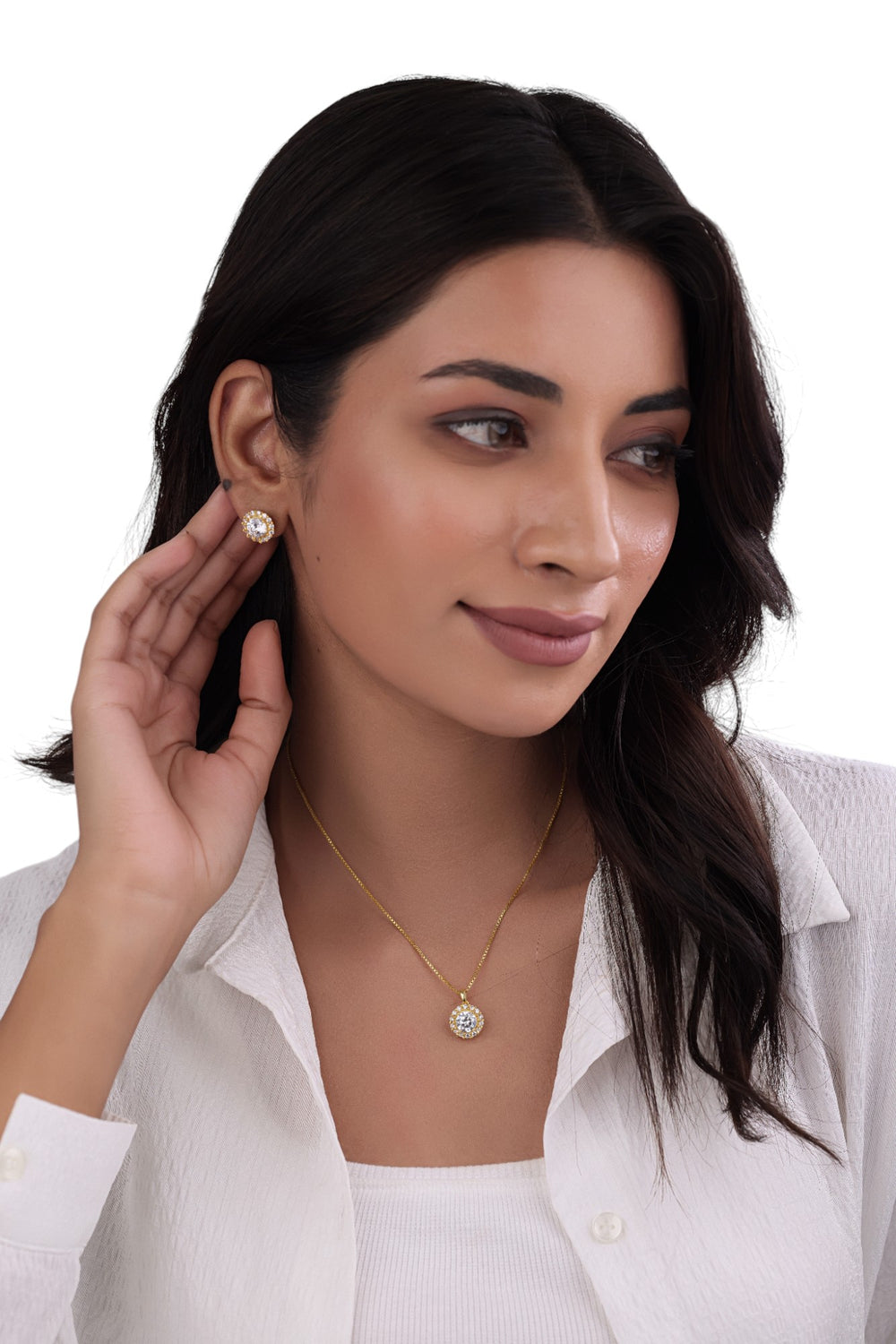 Pendant with earring for women