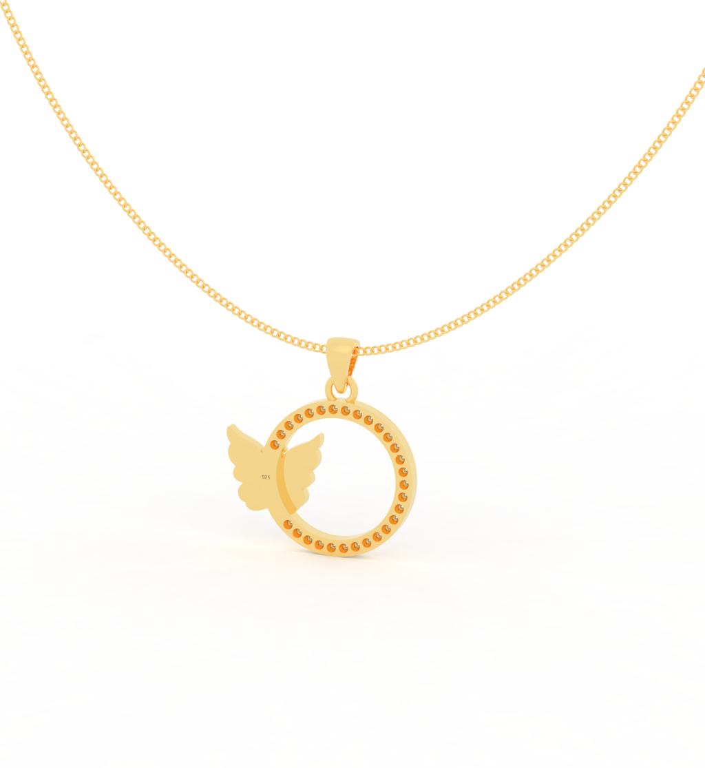 Hot Selling Butterfly Enamel Pendant With Chain, Hallmarked 925 Sterling Silver - sitabo