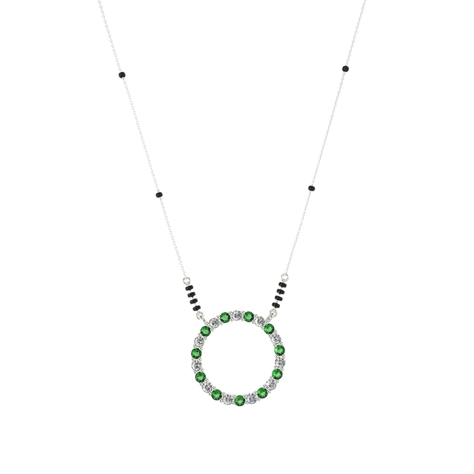 Classic 925 Sterling Silver Gold Plated CZ Stone Or Mangalsutra for Women By Kesardeep